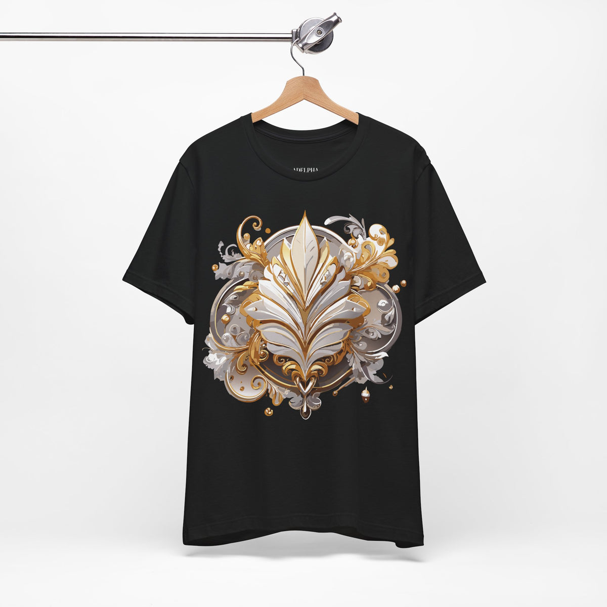 Jewelry Graphic Unisex Cotton Bella+Canvas Tee with Gemstones Art Design m40
