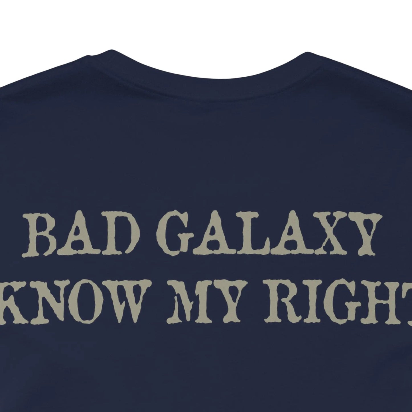 Bad Galaxy Skull T Shirt Made In USA 100 Percent Cotton Eco Friendly Inks Durable Stitching