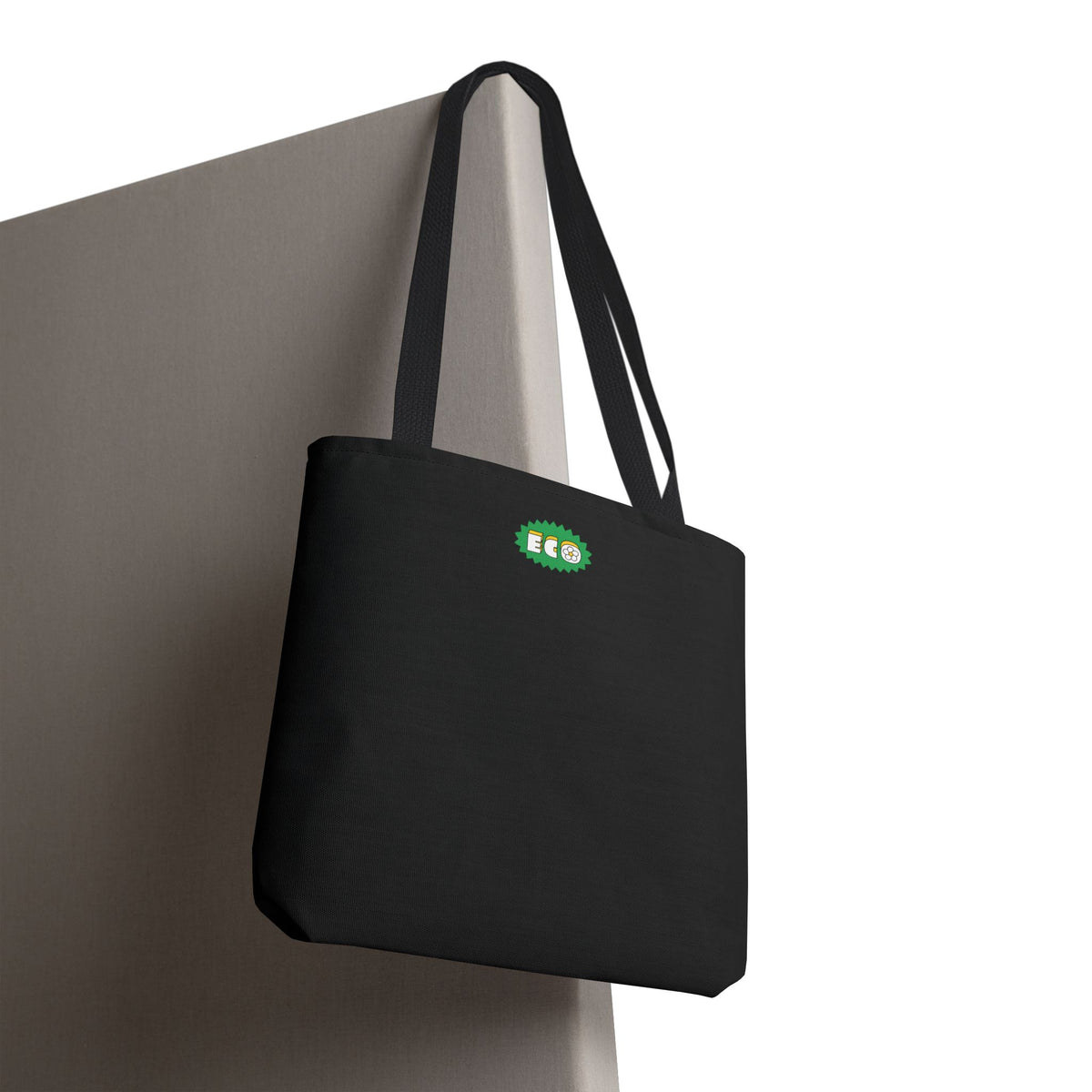 ECO BLACK COLOR CANVAS BAG HIGH-QUALITY 100% SPUN POLYESTER 3 SIZES BAG-E3