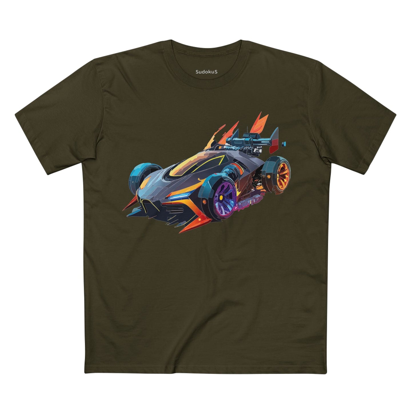 Car Graphic Unisex 100 Cotton Staple Tee 14