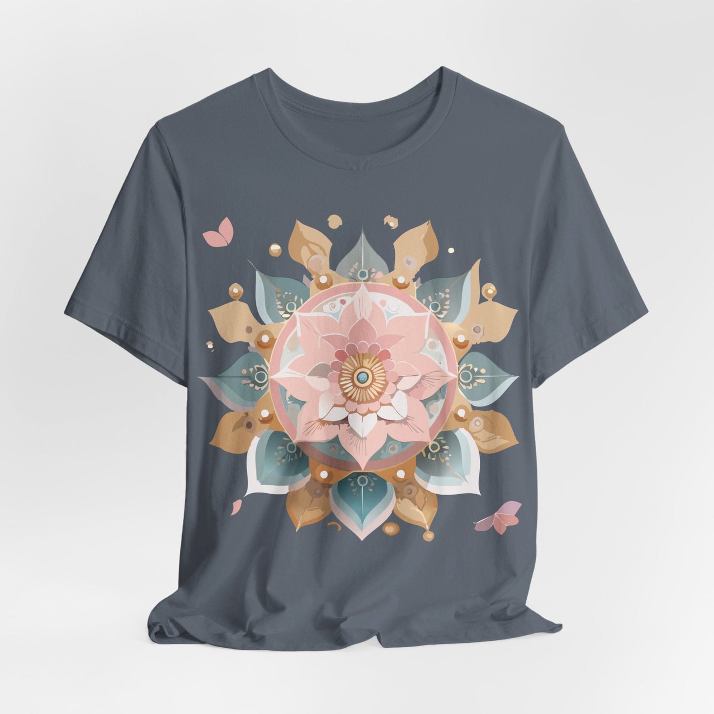 Adelpha Mandala Graphic Tee Unisex Vintage Inspired Art Design Shirt Premium Comfort