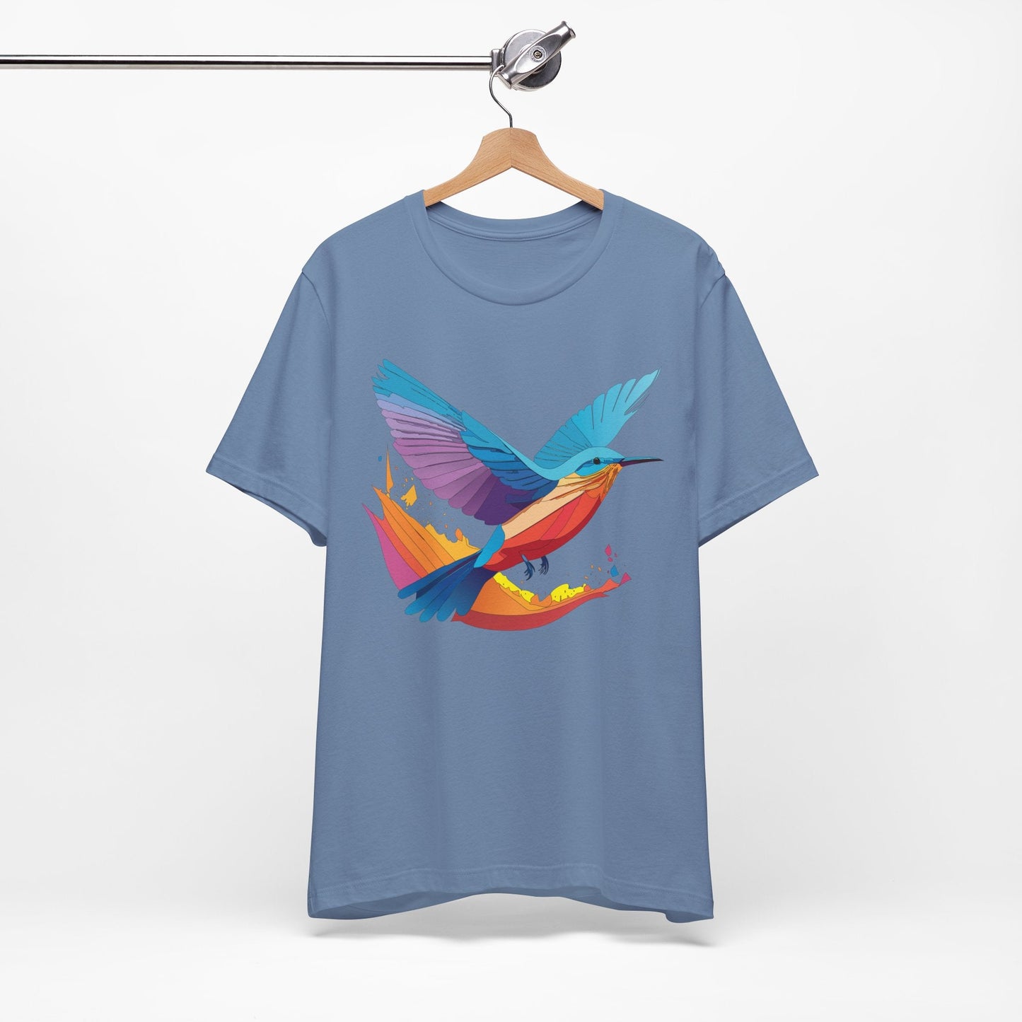 Unisex Animal Shirt Art Design Tee With Wild Animals Print Soft Comfortable Short Sleeve Tee
