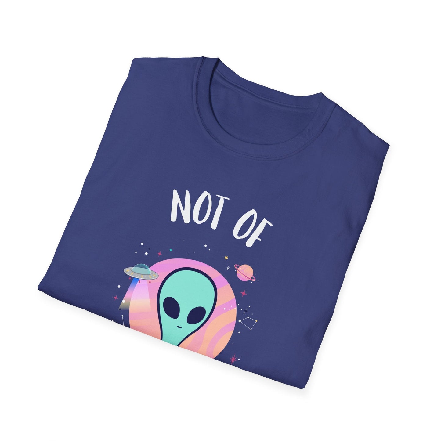 Alien Graphic TShirt  Not Of This World Cute Pastel UFO Tee