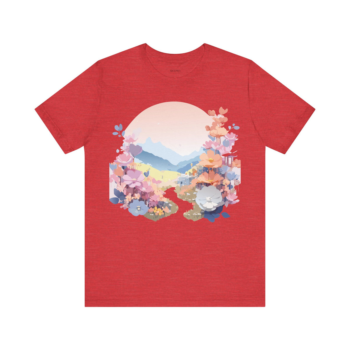 Floral Graphic Tee Shirt - Bella+Canvas Unisex 100 Cotton 18