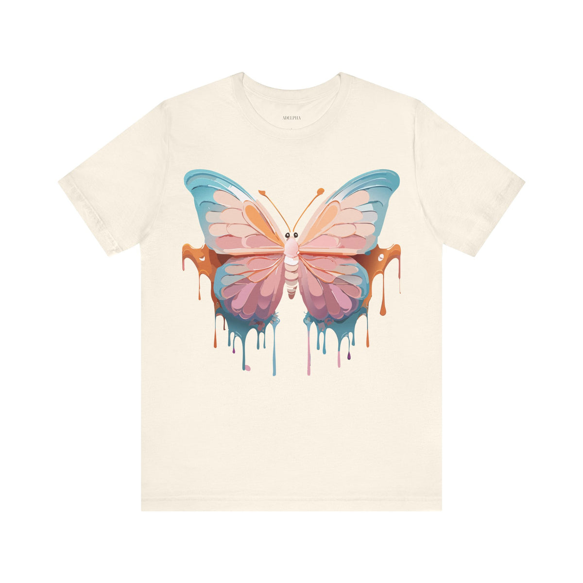 Butterfly Graphic Unisex Cotton Bella+Canvas Tee with Art Design n09