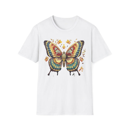 Butterfly Graphic T Shirt Unisex Gildan Softstyle 64000 Monarch Design Lightweight Everyday Wear