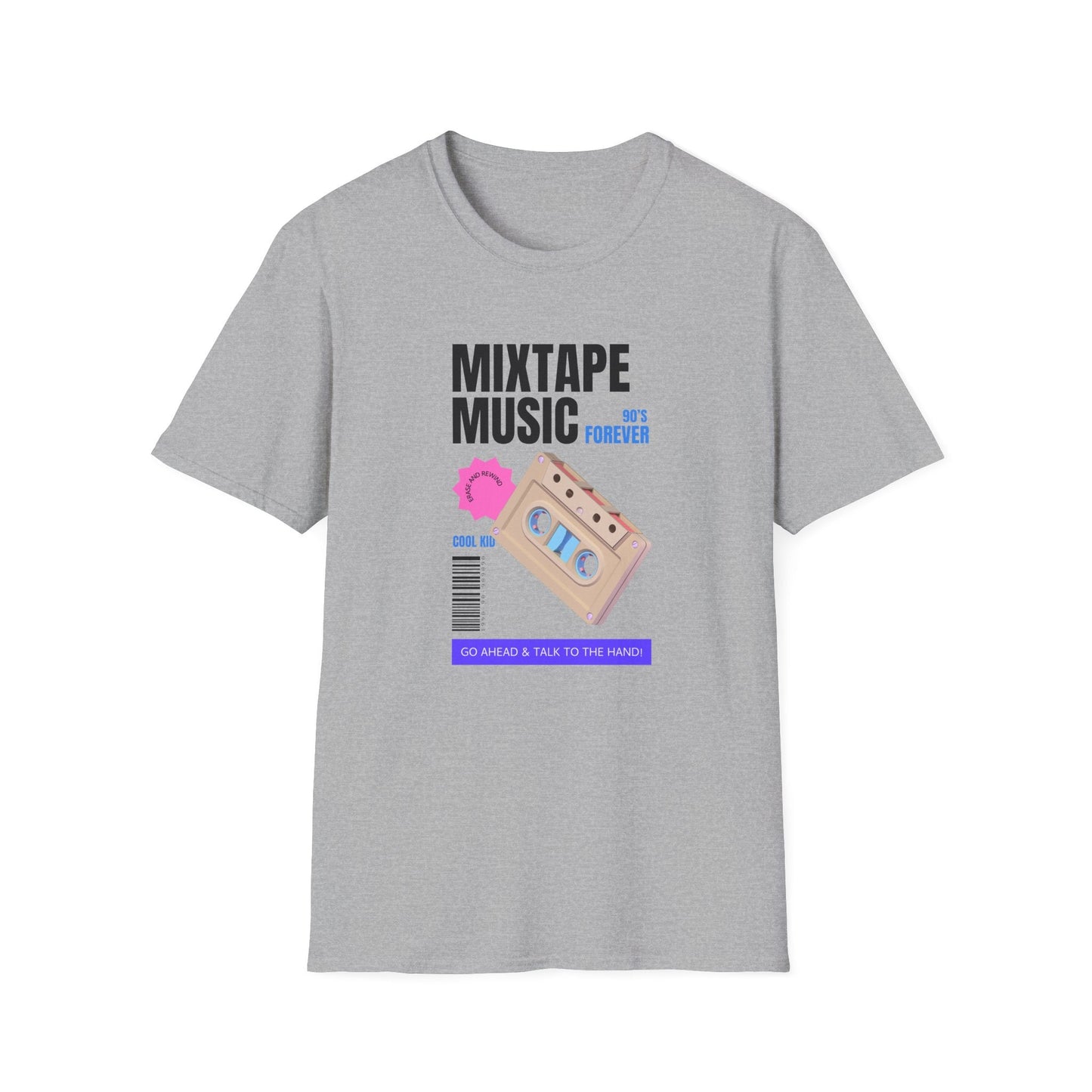 Mixtape Music Vintage Cassette T-Shirt Unisex Cotton Retro Audio Graphic Tee