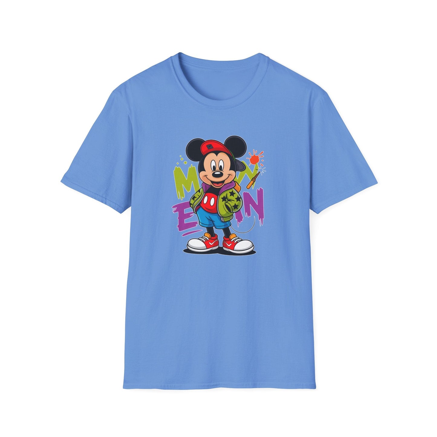 Unisex Cartoon T Shirt With Animals Animation Tee Premium Softstyle Gildan 64000
