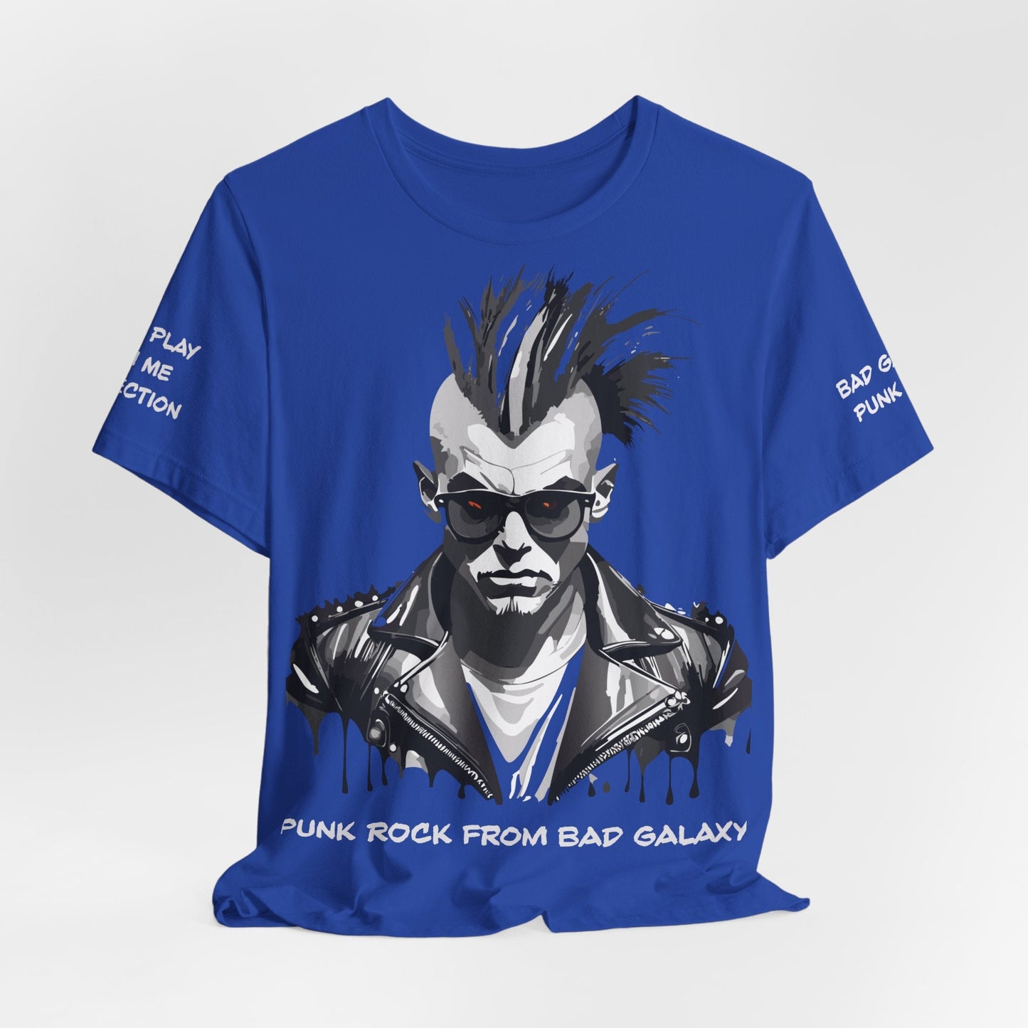 Punk Rock Tee Shirt From Bad Galaxy Made To Order 100 Percent Cotton Eco Friendly Inks