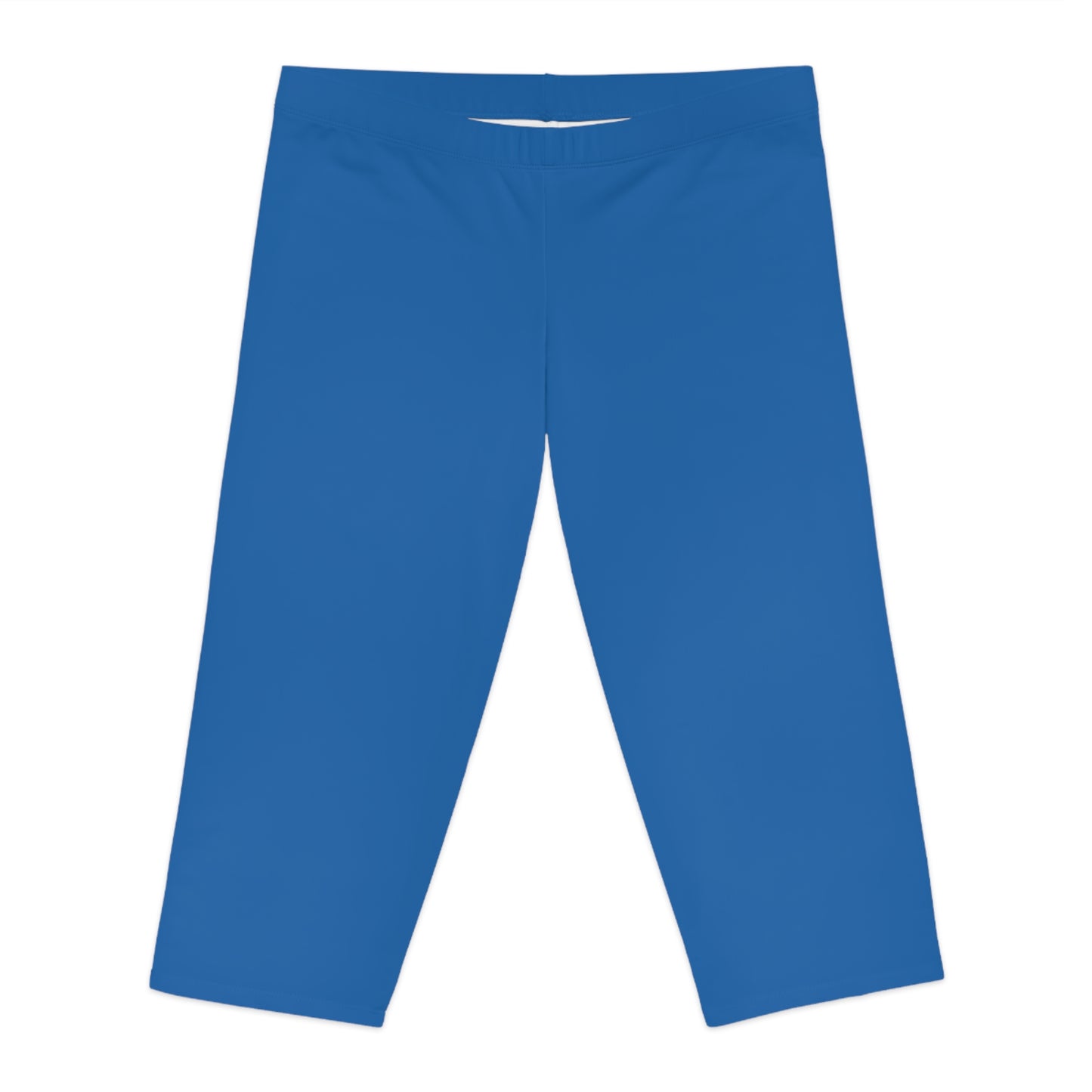 Blue Color Capri Leggings, Blue Capri Leggings 11