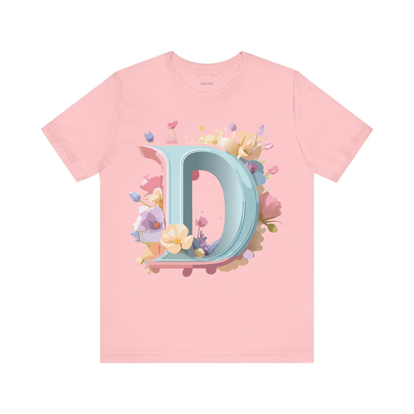 Letter D Graphic T Shirt Unisex Short Sleeve Art Design Tee By Adelpha Vintage Inspired Artwork