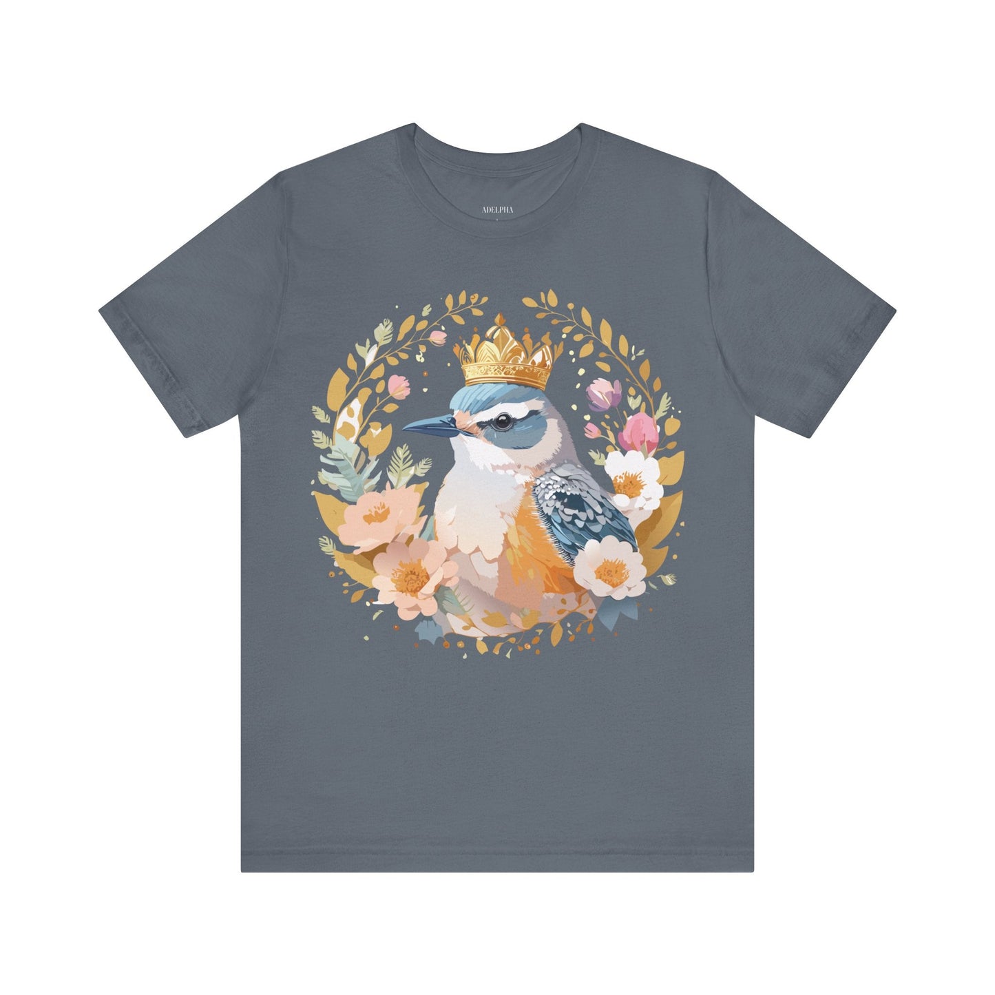 Adelpha Medallion Graphic Tee Unisex Short Sleeve Vintage Inspired Art Design Apparel