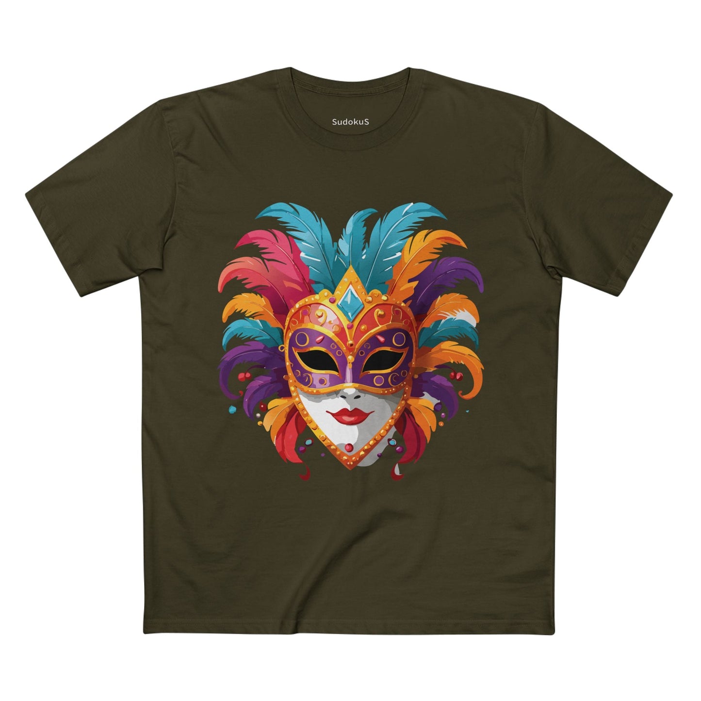 Mask Graphic Unisex 100 Cotton Staple Tee 36