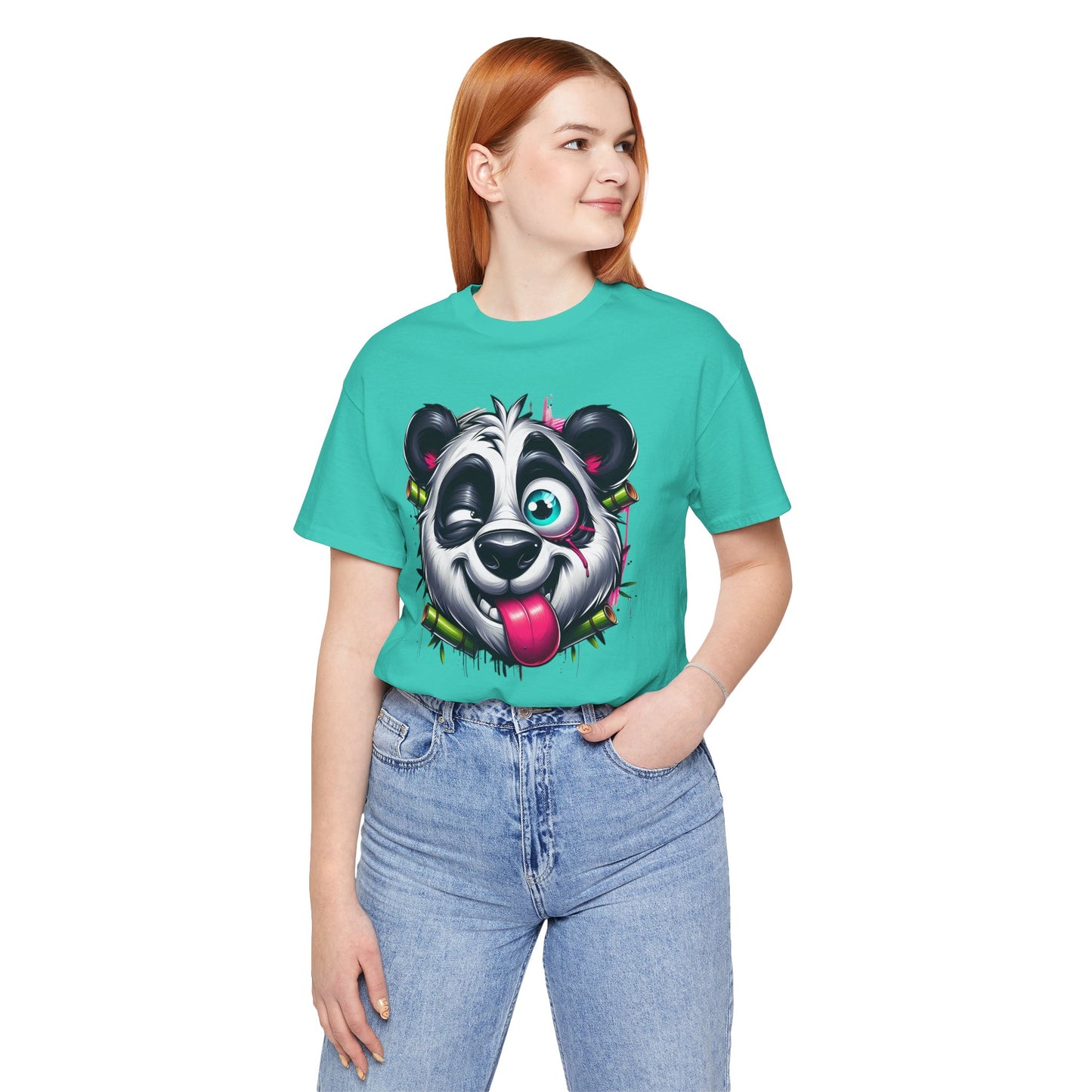 DiDi Panda Shirt, Funny Animal T-Shirt, Cartoon Top, Funny Panda Tee Shirt, Animal Tees, Art Design T-Shirt, Graphic Tee