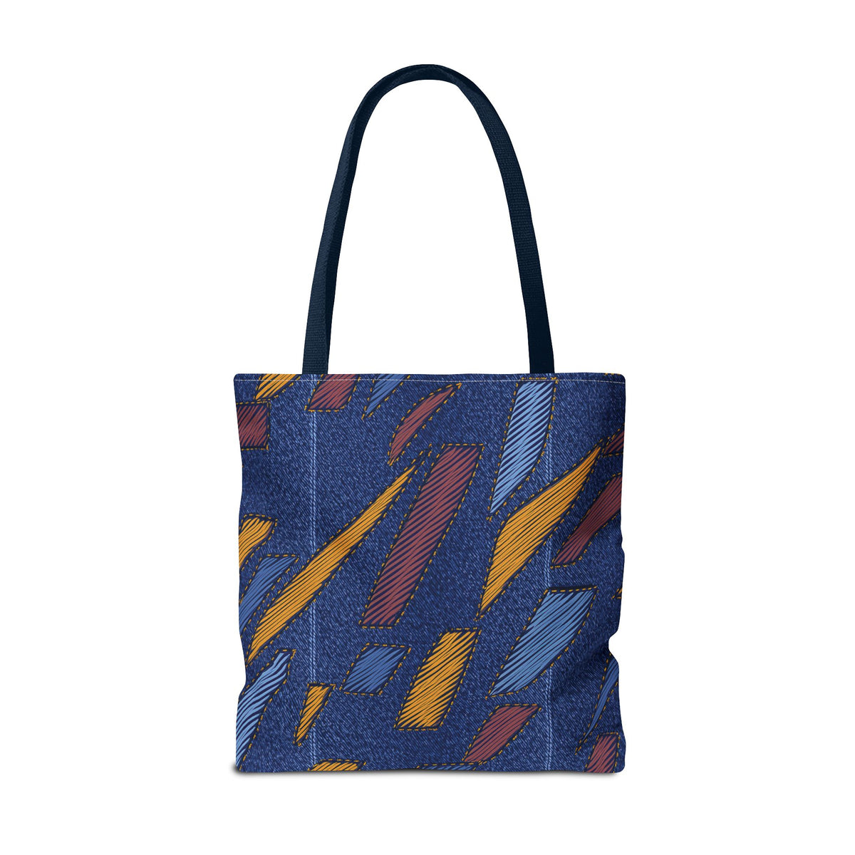 Denim Fabric Imitation Print Unisex Canvas Bag Poly Spun 3 Sizes Tote Bag 149