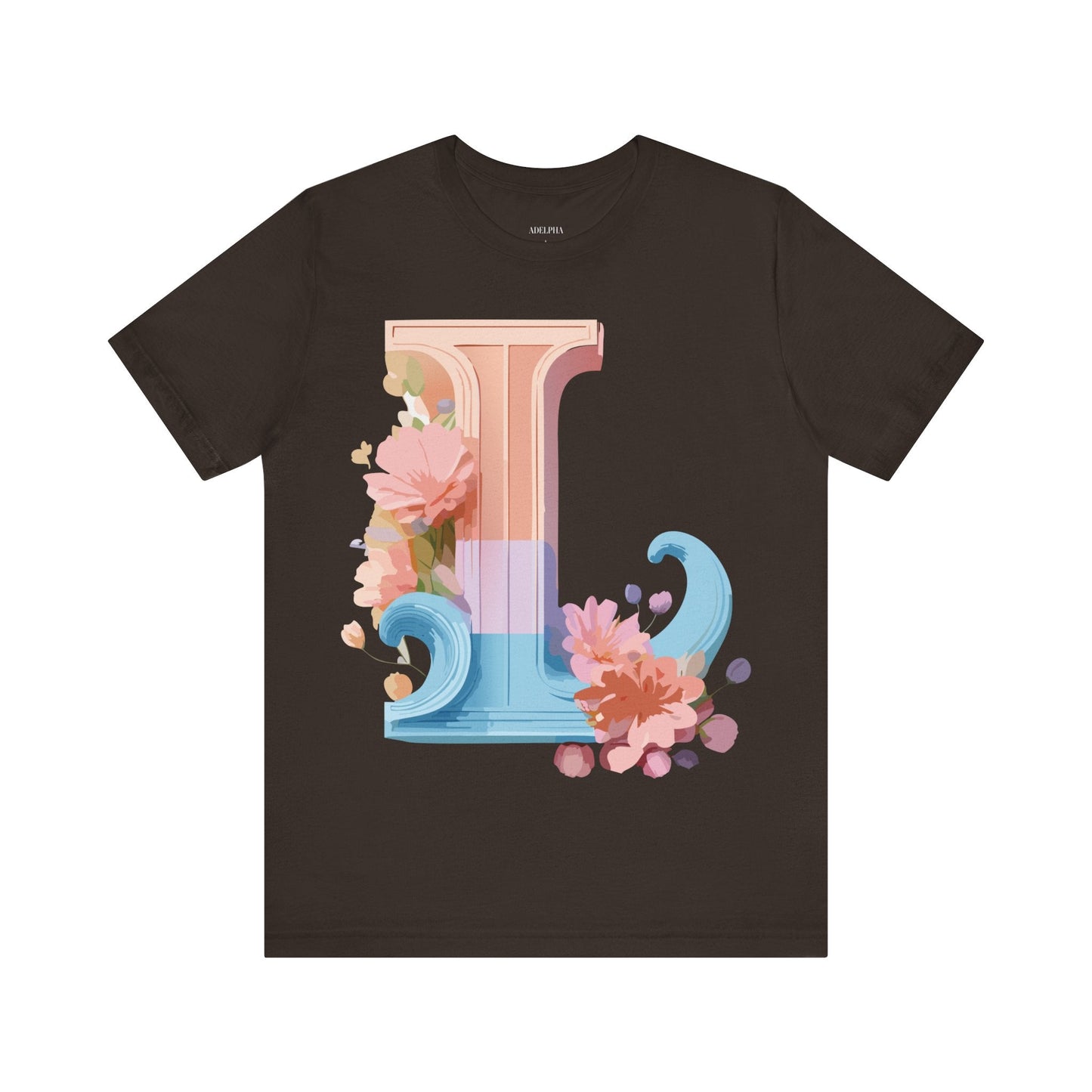 Letter L Shirt Unisex Graphic Tee With Vintage Inspired Artwork By Adelpha Premium Quality