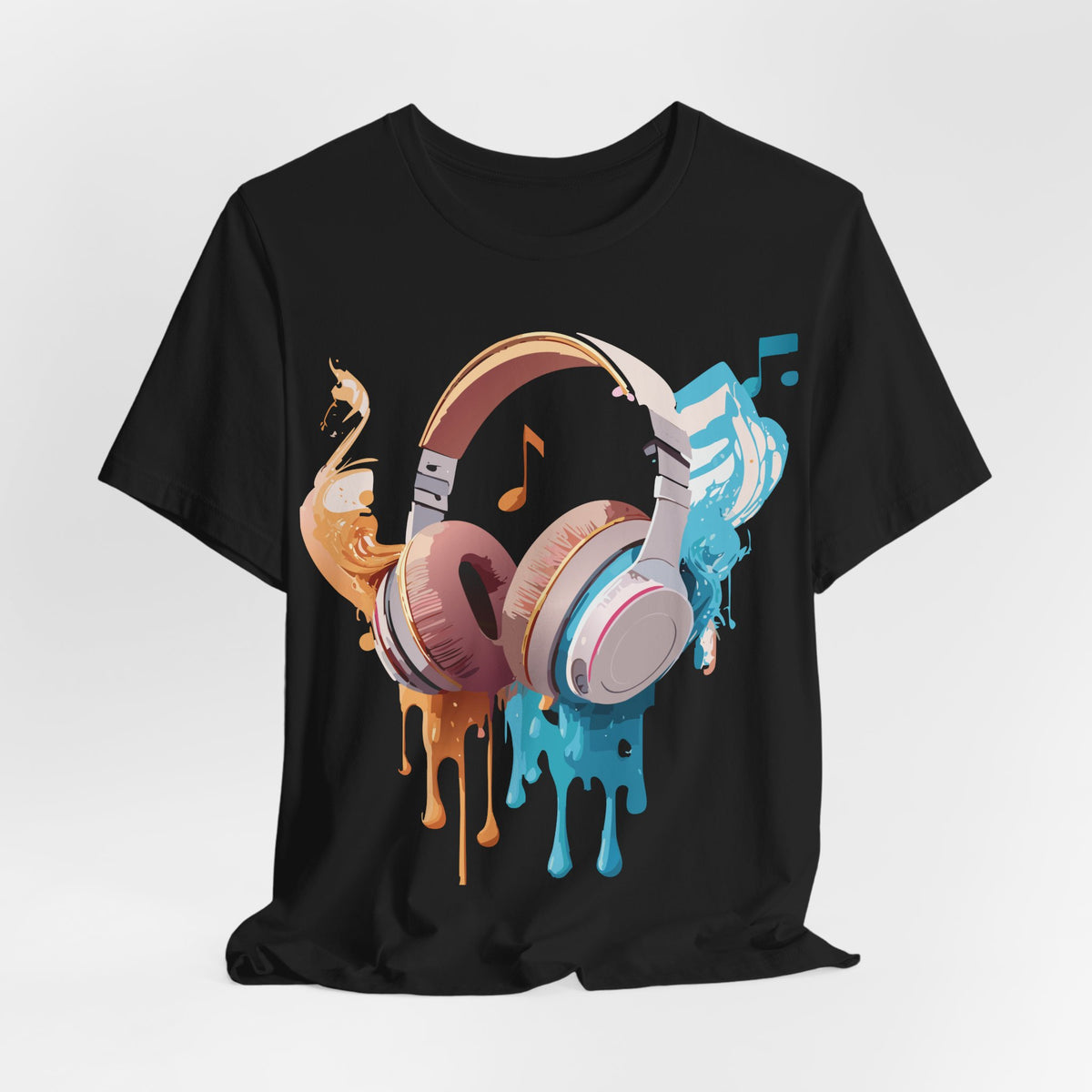 Music Graphic Unisex Cotton Bella+Canvas Tee with Art Design m95