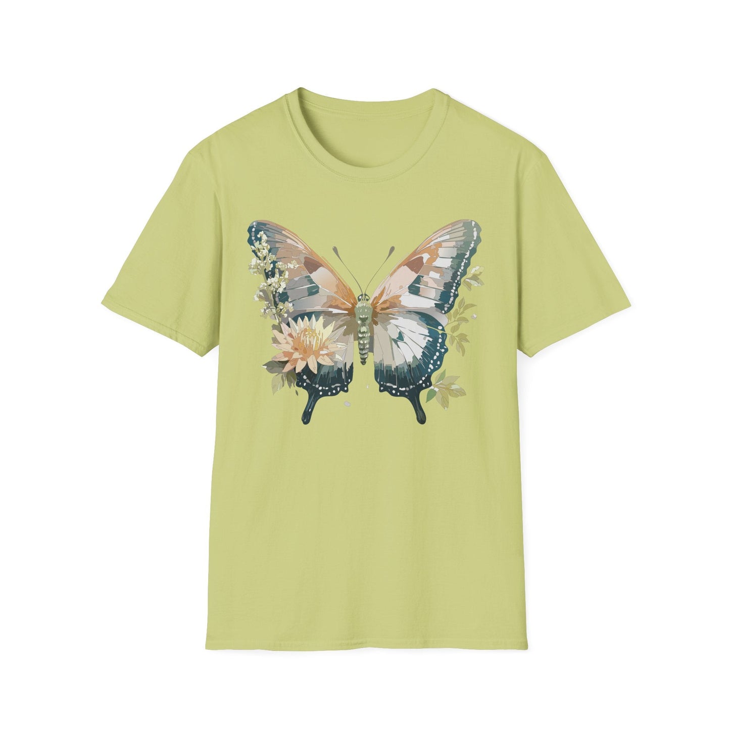 Unisex Butterfly Shirt Monarch Butterfly Tee Softstyle Gildan 64000 100 Cotton Breathable