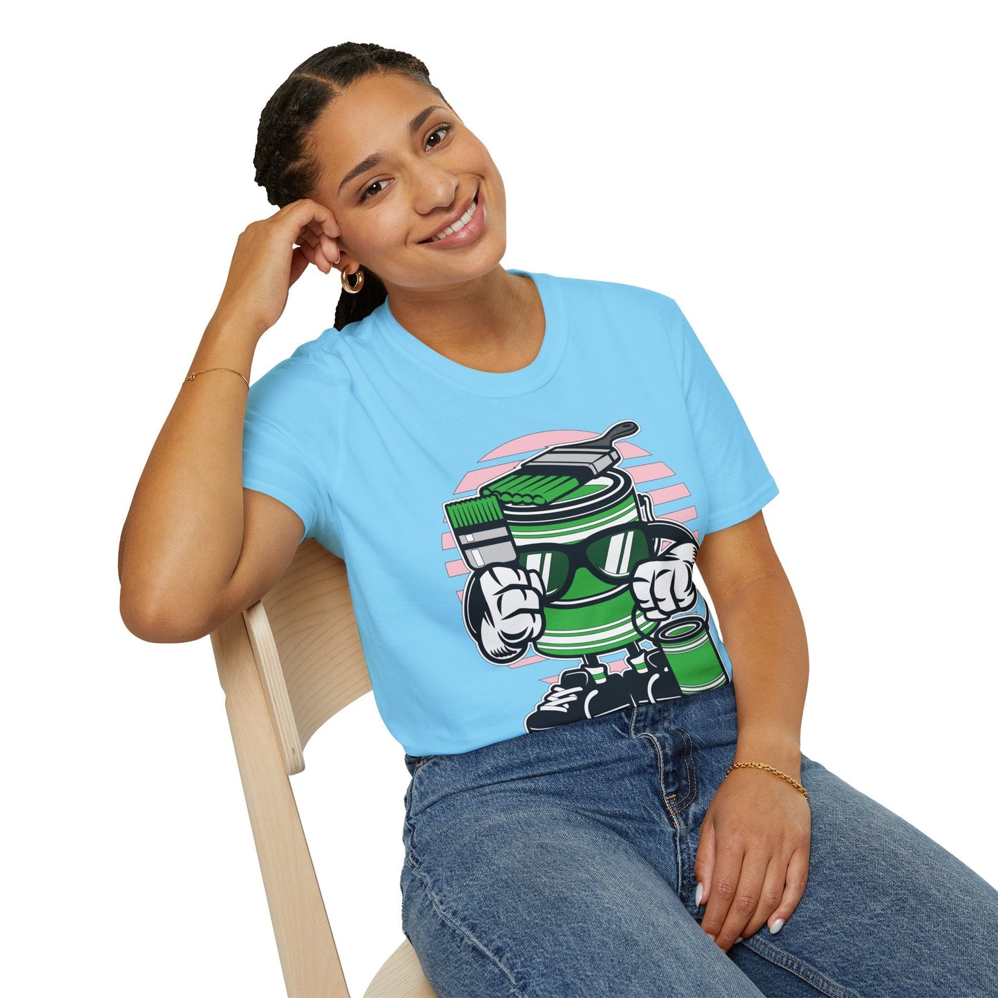 Cartoon T Shirt Animation Tee Funny Graphic Shirt For Unisex Gildan Softstyle 64000 Art Design