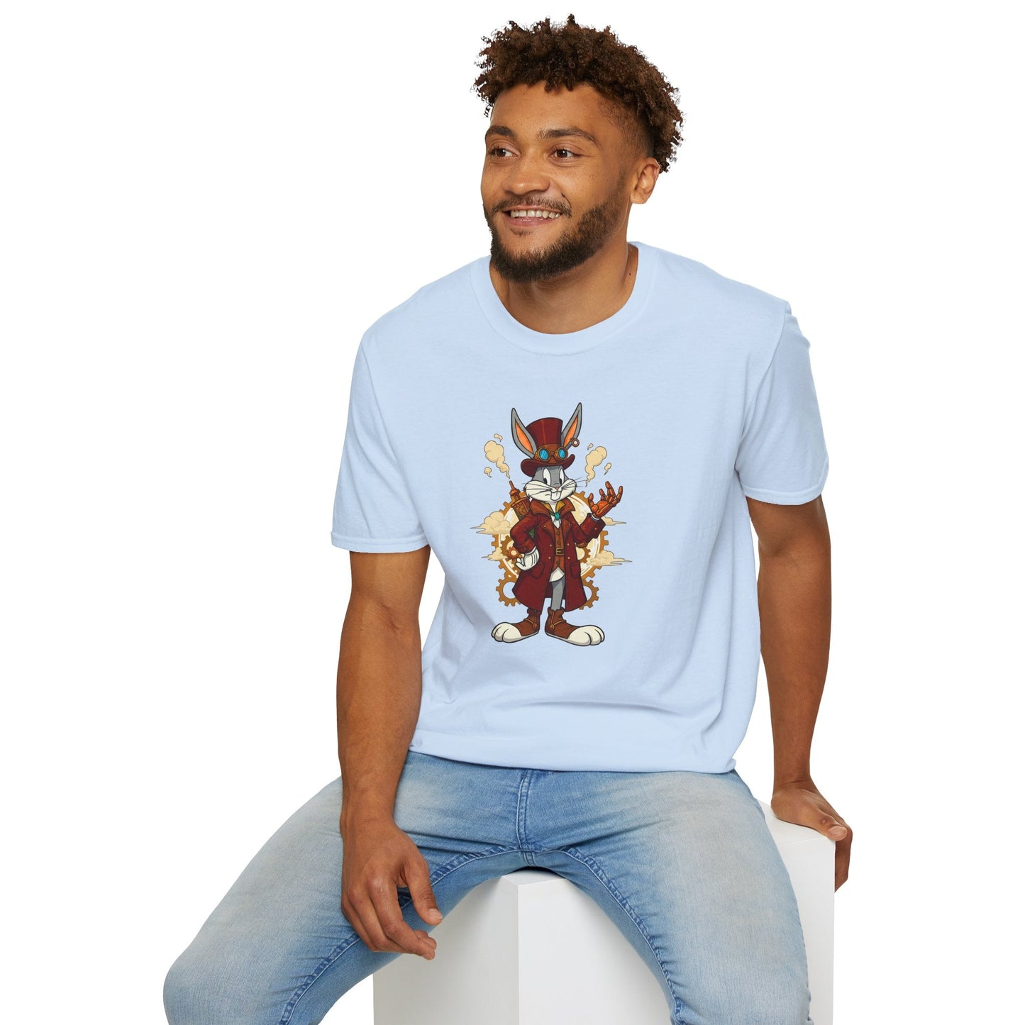 Bugs Bunny Shirt Cartoon T Shirt Unisex Gildan Softstyle 64000 Cotton Tee For Animation Fans