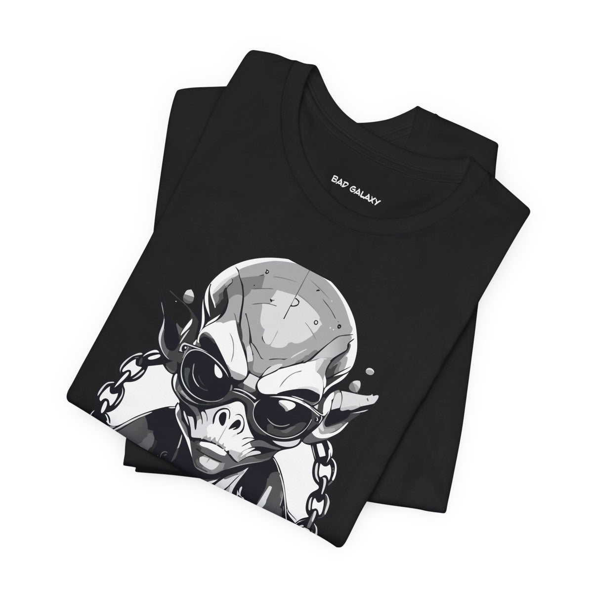 Alien Graphic Unisex Cotton Bella+Canvas Tee with Art Design b51