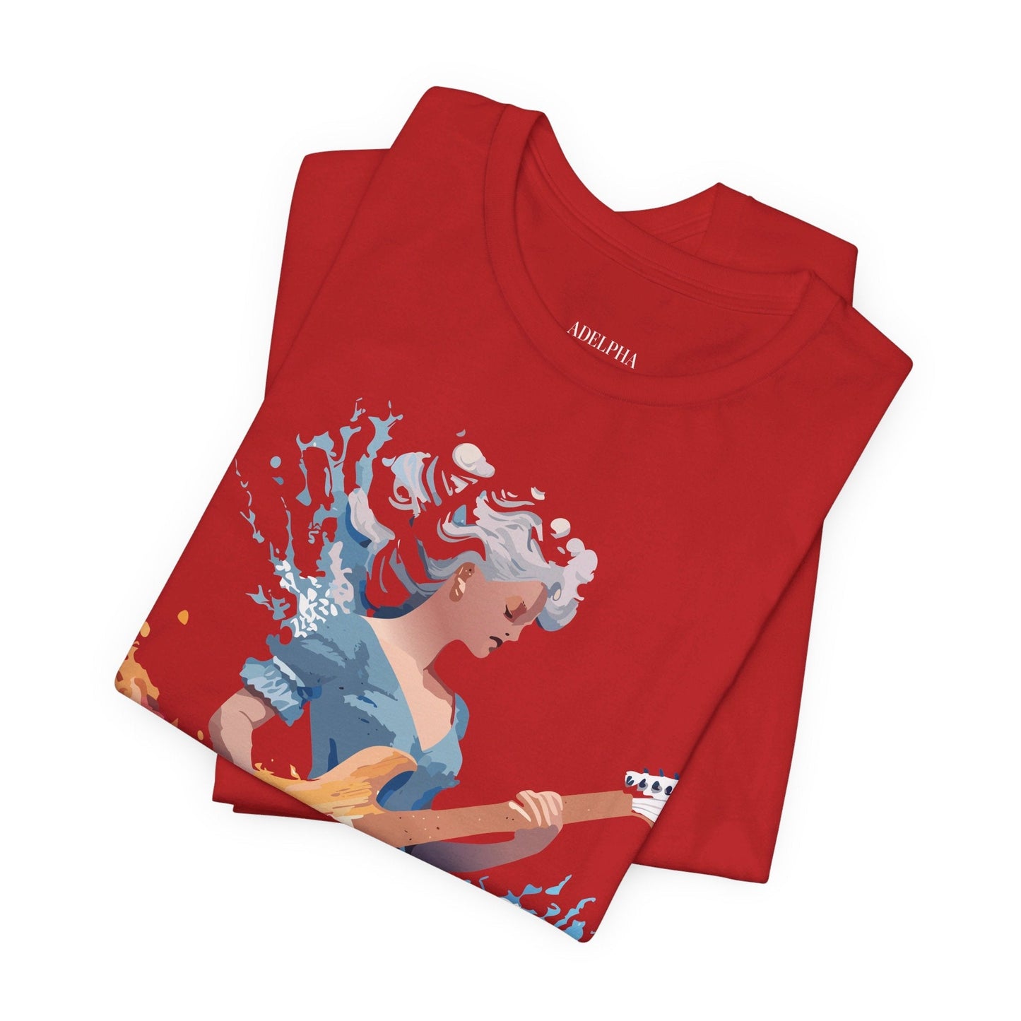 Music Graphic Unisex 100 Cotton Vintage Art with Musical Elements Tee 47