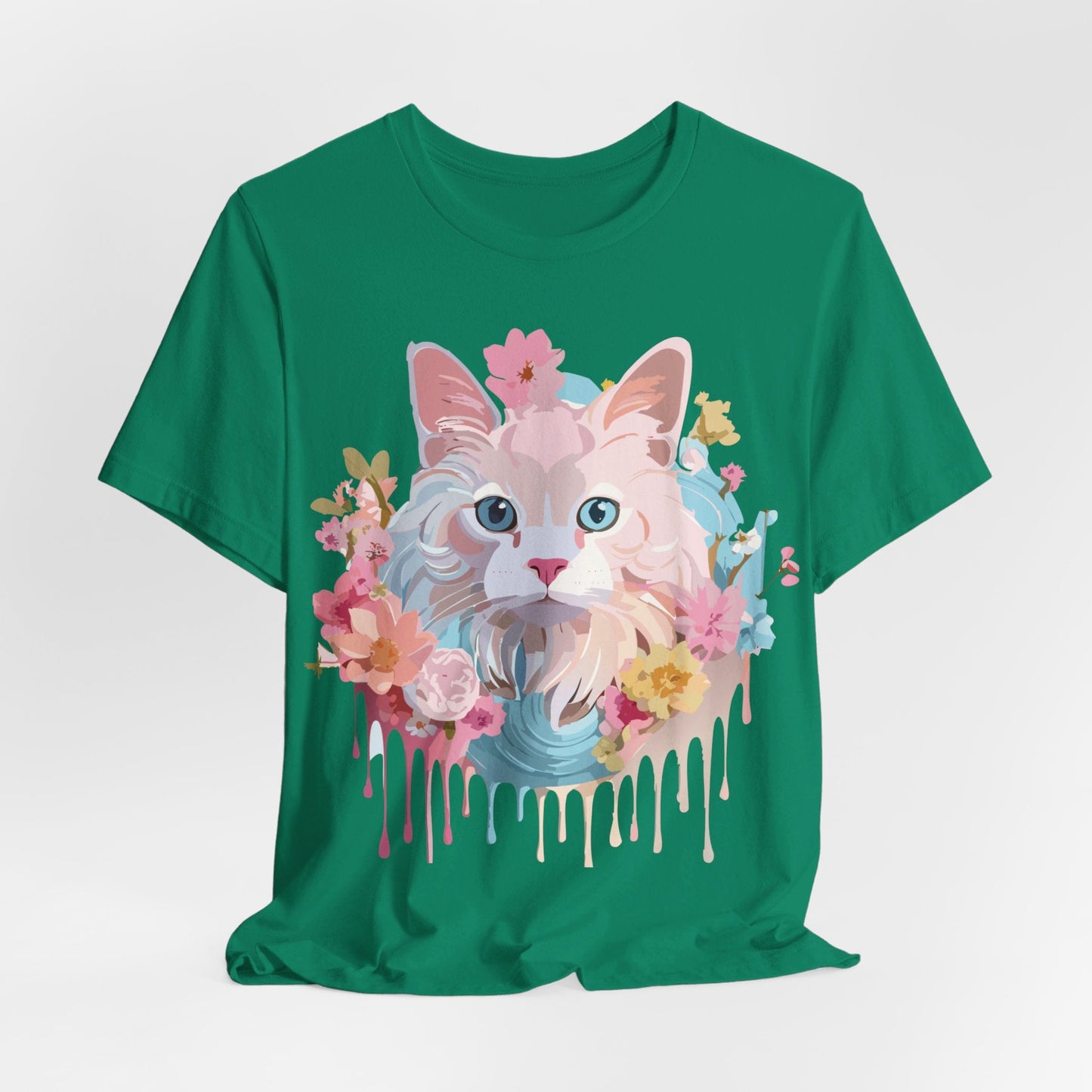Cat Graphic Tee Unisex Shirt With Cat Art By Adelpha Vintage Inspired