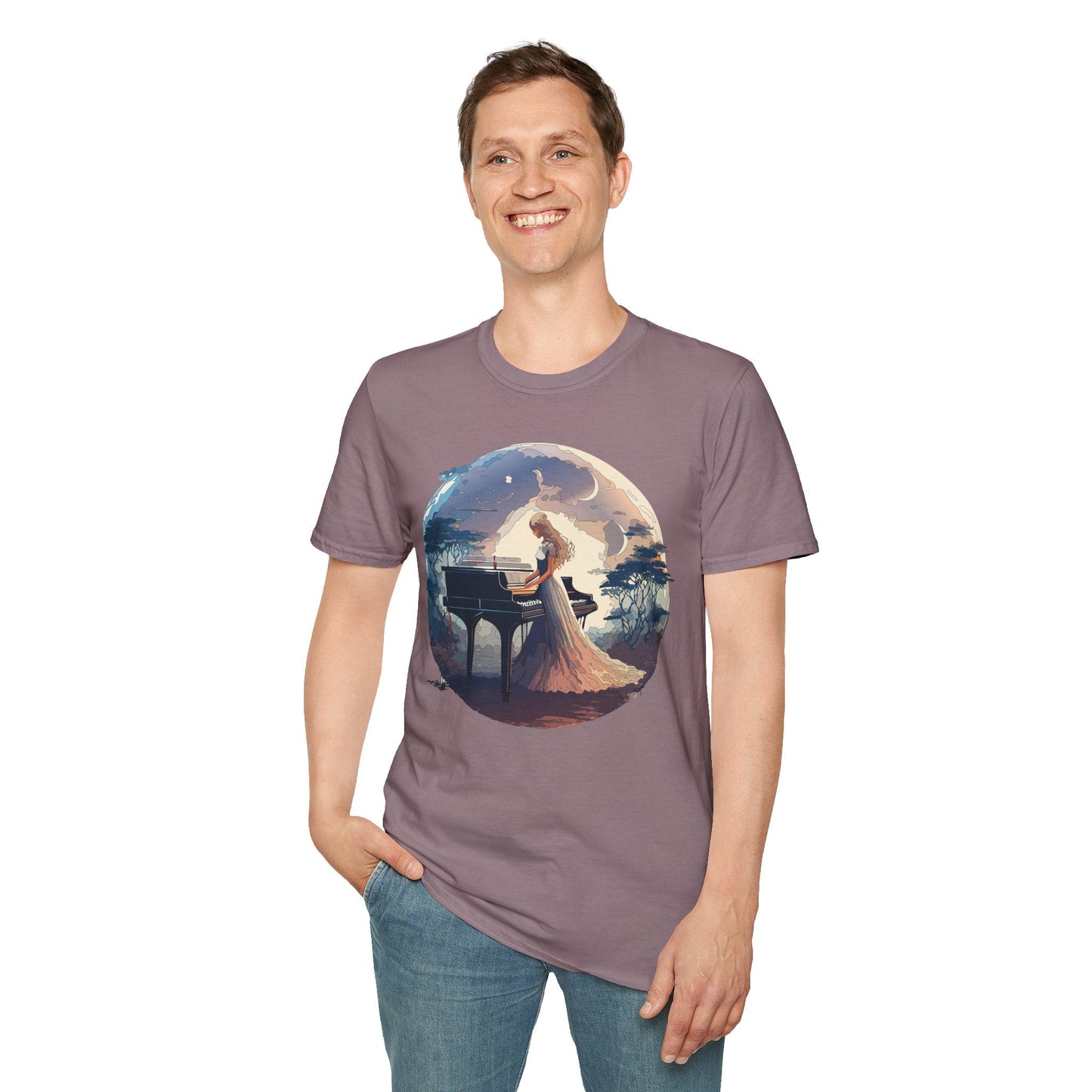 Womens Graphic T Shirts Art Design Shirt Unisex Softstyle Gildan 64000 Short Sleeve
