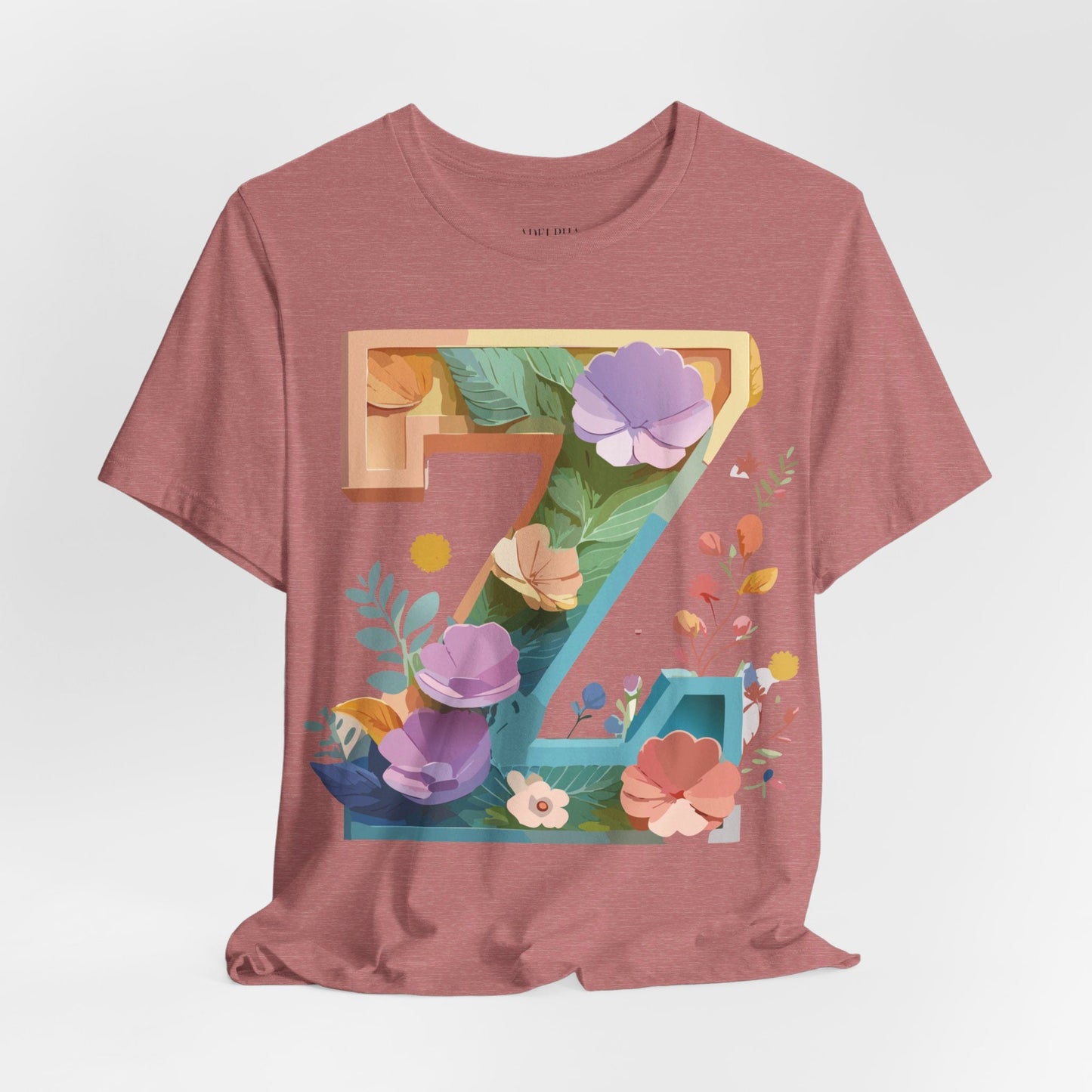 Unisex Letter Z Graphic Tee Premium by Adelpha Vintage Inspired Art Short Sleeve Shirt