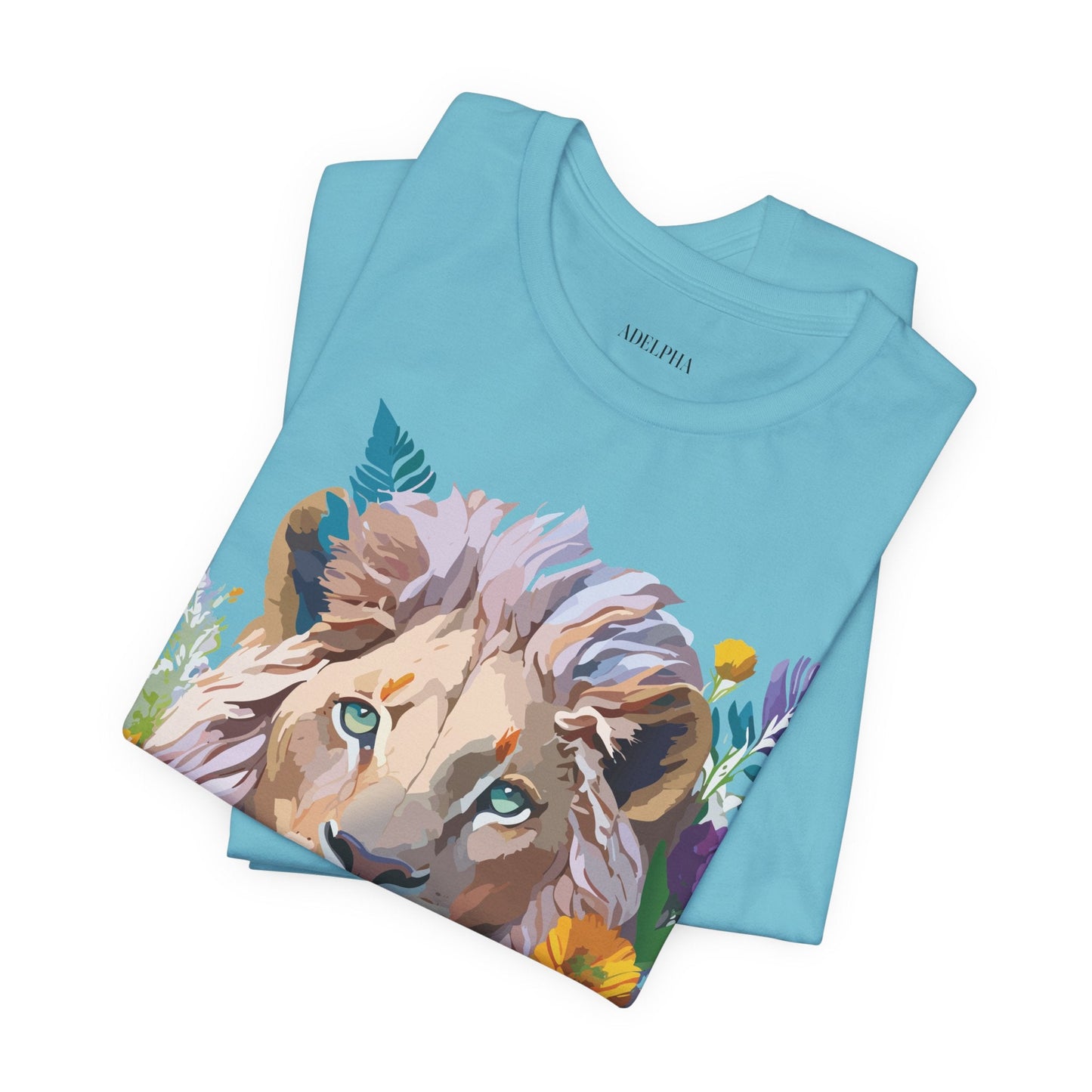 Lion Graphic Unisex 100 Cotton Vintage Animal Artwork Tee 3