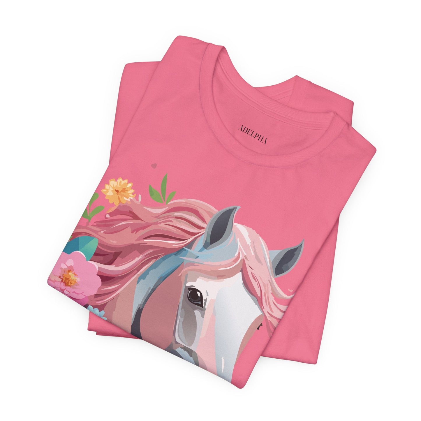 Horse Graphic Unisex 100 Cotton Vintage Animal Art T-Shirt 1