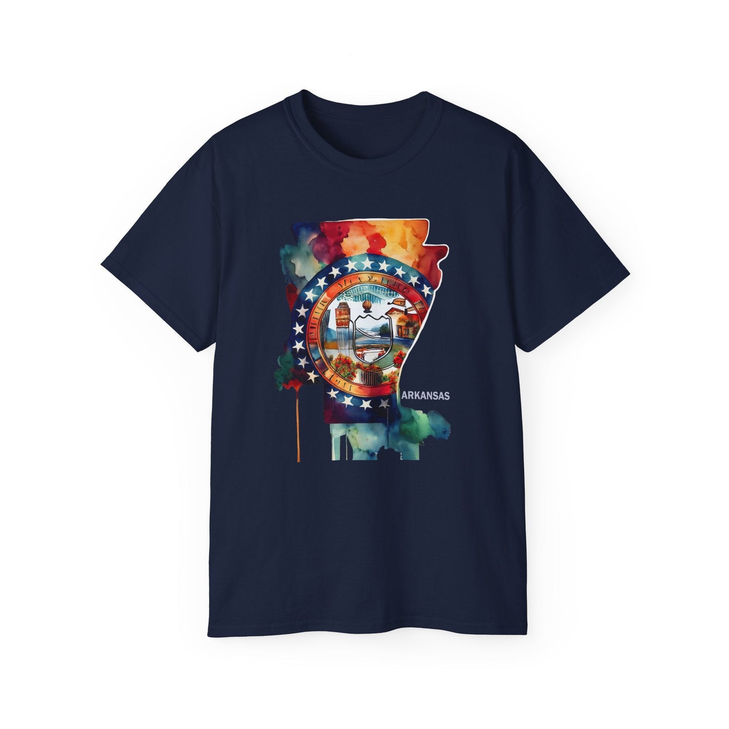 Arkansas Graphic Unisex Cotton T‑Shirt 1