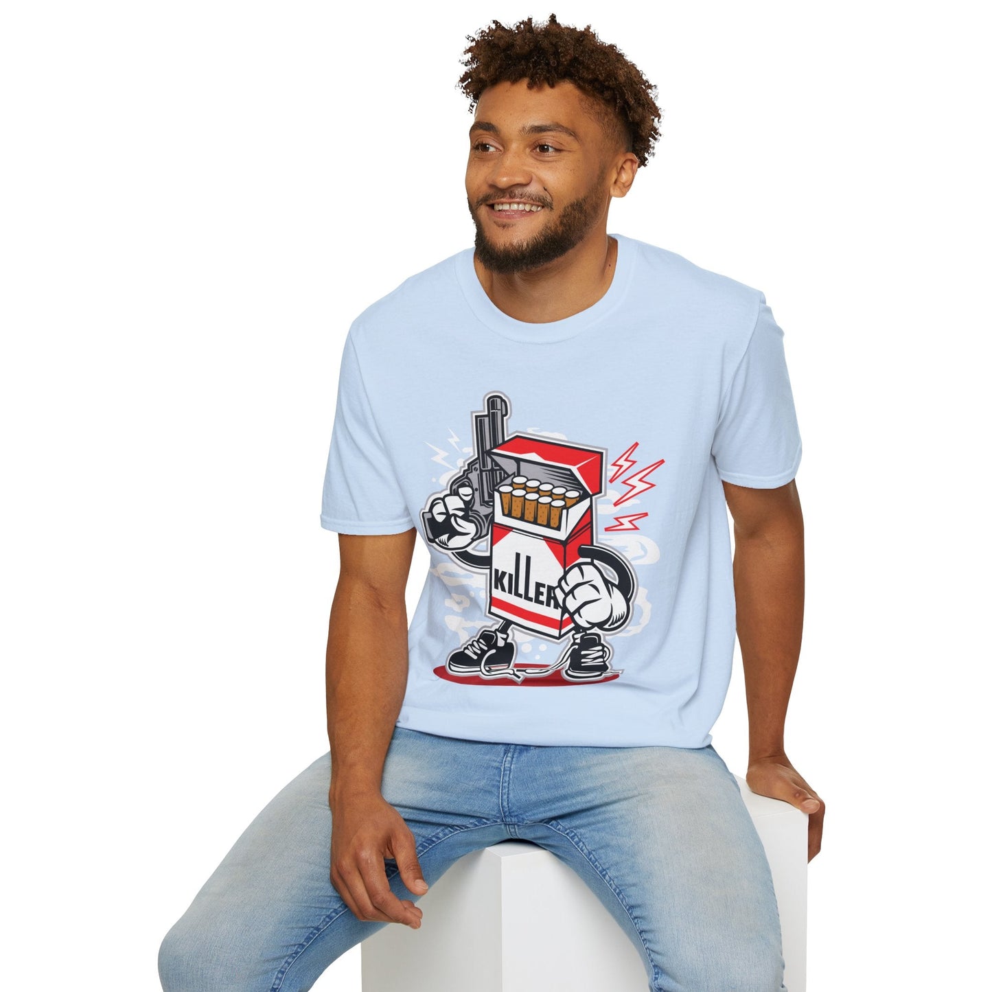 Cartoon T Shirt Animation Tee Funny Unisex Gildan Softstyle 64000 100 Percent Ring Spun Cotton