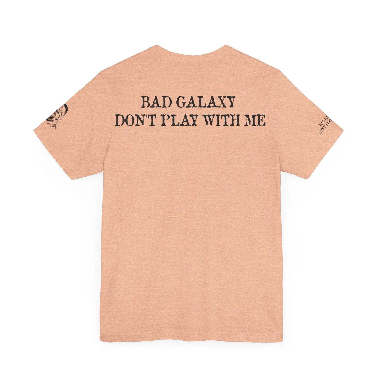 Bad Galaxy Skull T Shirt Made To Order 100 Percent Cotton USA Printed Tee With Eco Friendly Inks