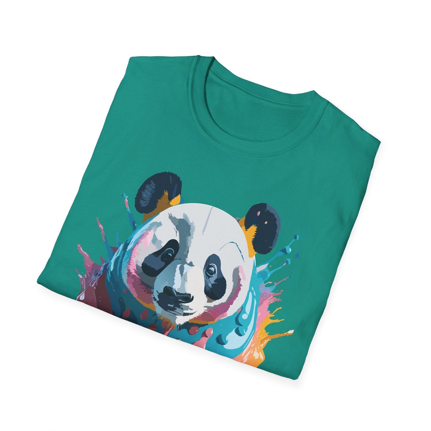 Panda Shirt Unisex T Shirt Gildan Softstyle 64000 Panda Graphic Animal Tee 100 Percent Cotton