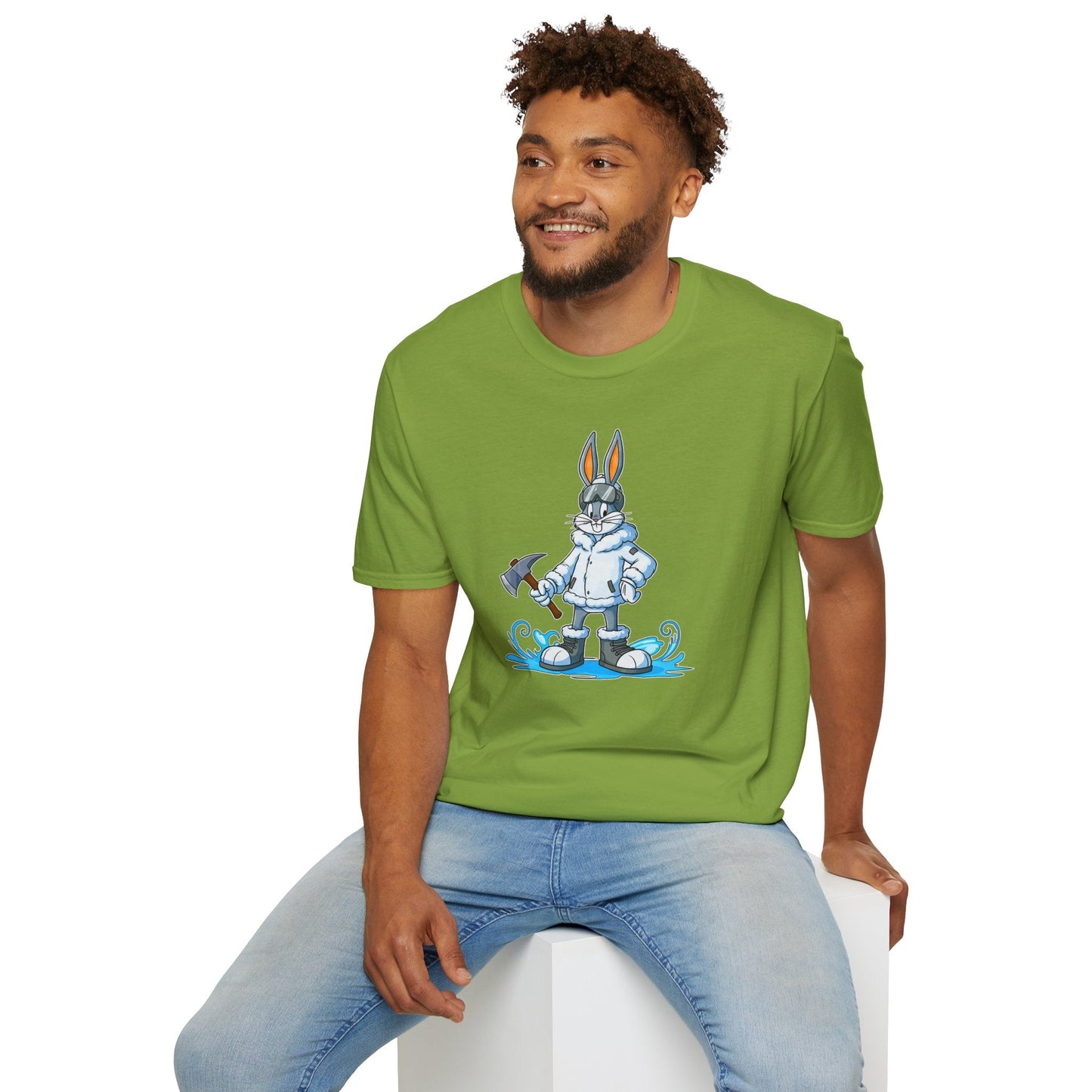 Bugs Bunny T Shirt Unisex Cartoon Animation Graphic Tee Softstyle Short Sleeve By Gildan 64000