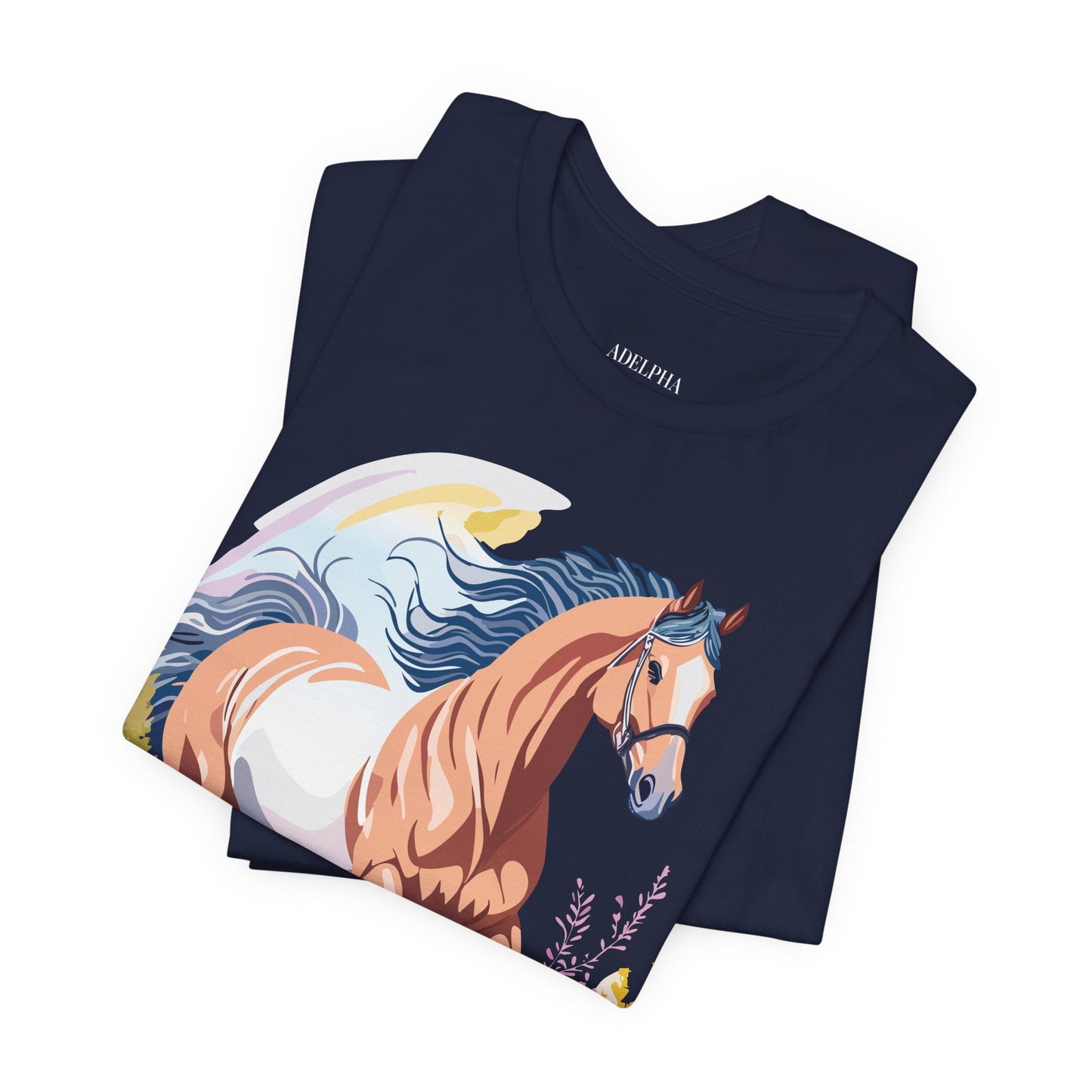 Horse Graphic Unisex 100 Cotton Vintage Animal Art T-Shirt 4