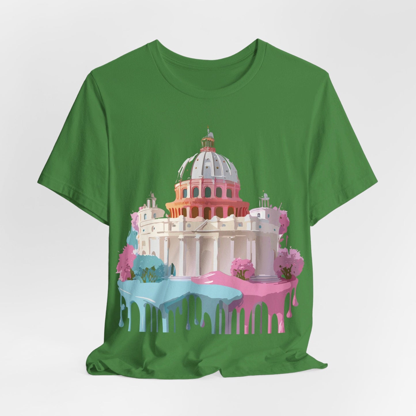 Unisex Graphic Tee With Rome Artwork By Adelpha Vintage Inspired Short Sleeve Shirt