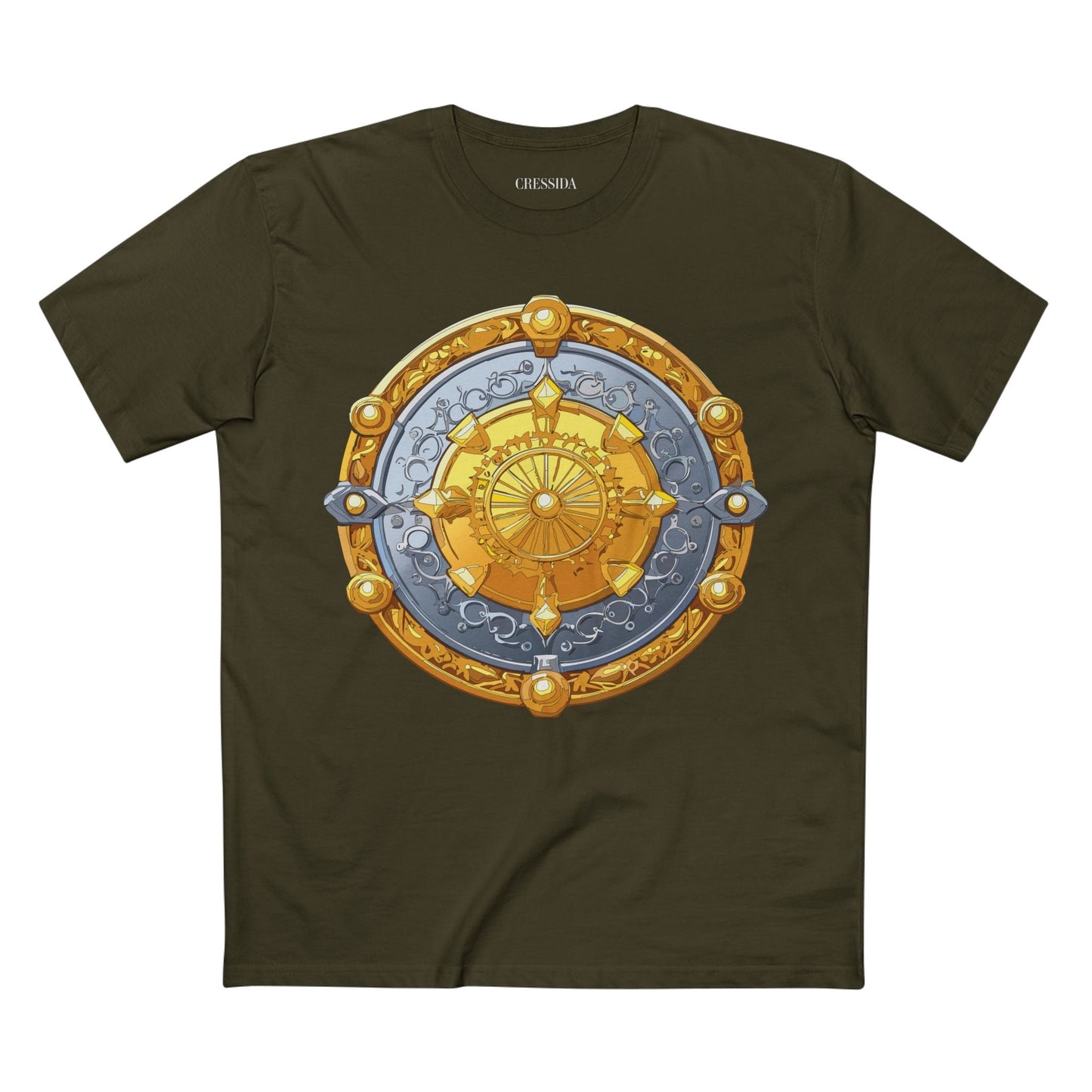 Antique Gold Coin Graphic Design T-Shirt Unisex 100 Cotton With Golden Print Artwork Tee 6