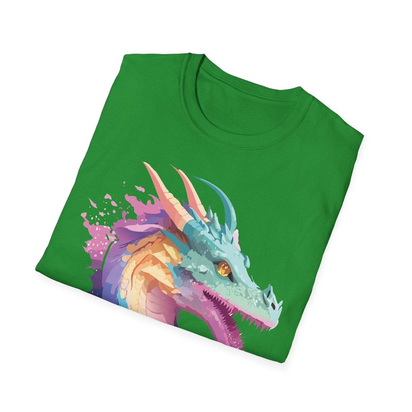 Dragon Graphic Tee Unisex Short Sleeve Dragon Shirt With Animal Design Gildan SoftStyle 64000