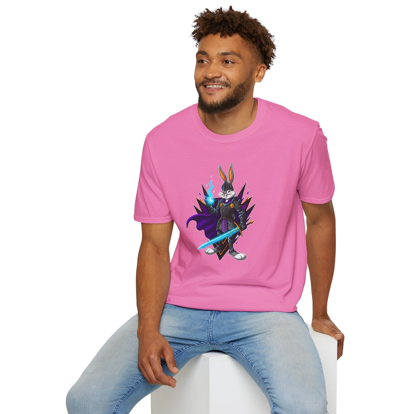 Bugs Bunny Shirt Unisex Gildan Softstyle Tee 100 Percent Cotton Cartoon Graphic Design
