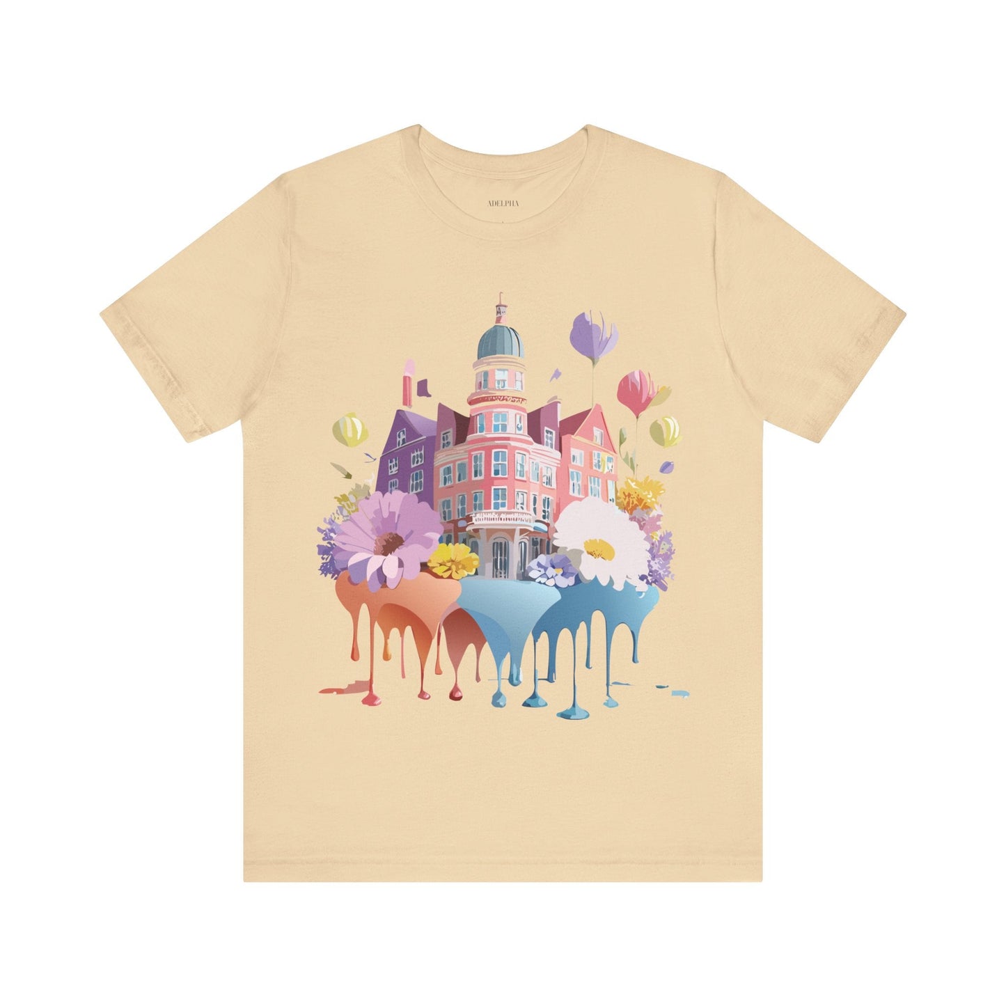 Unisex Graphic T With Artwork Vintage Amsterdam Design Short Sleeve