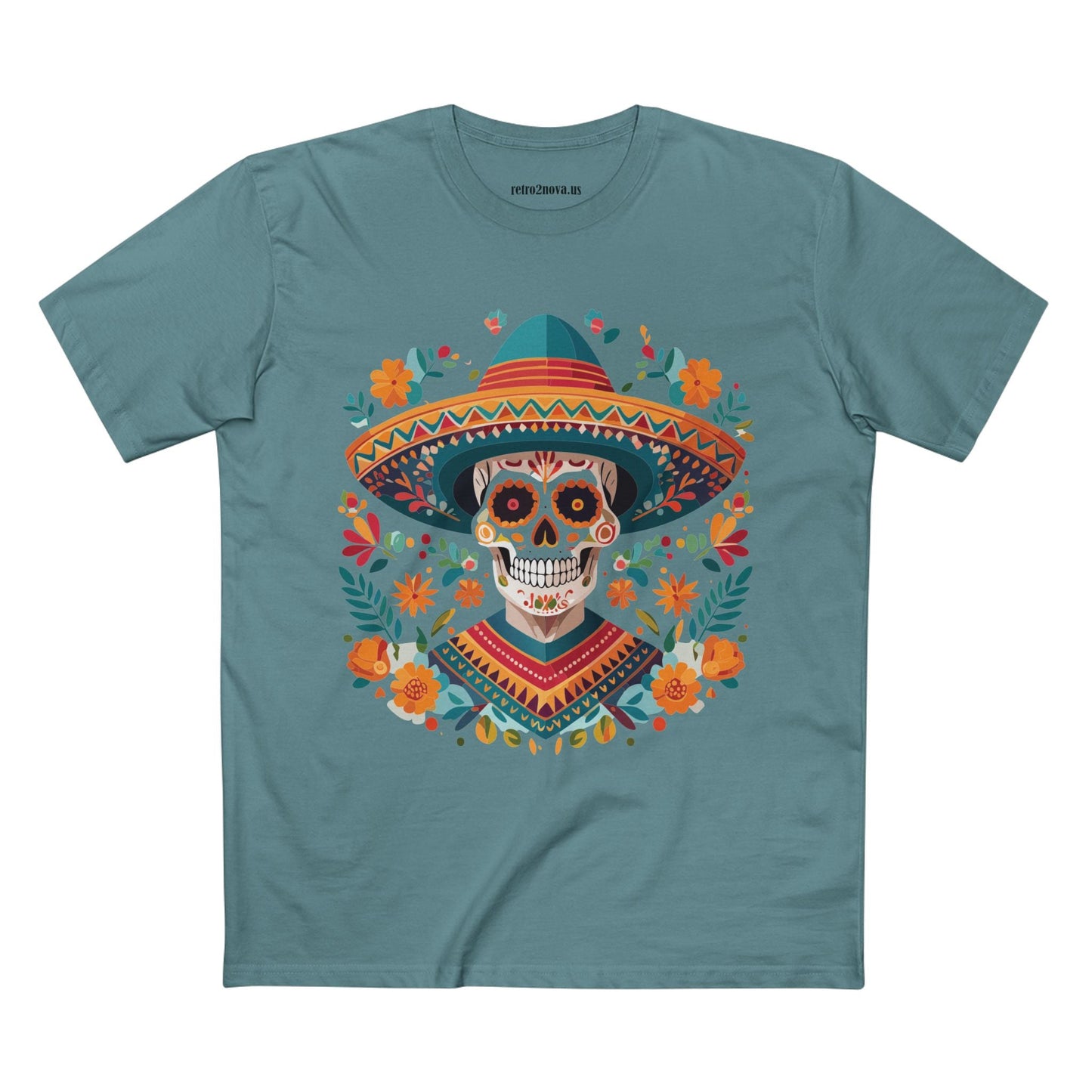 Skull Shirt Skeleton Tee Unisex Premium Cotton Art Design SS 40 Retro2Nova Collection