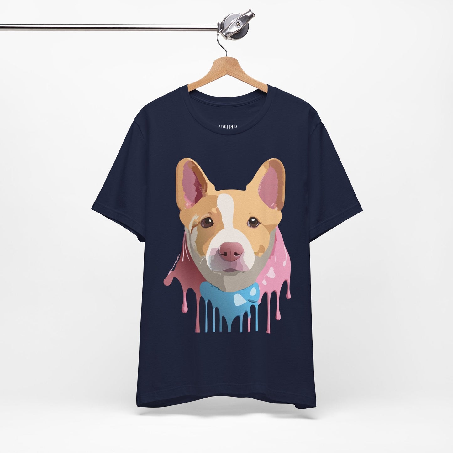 Adelpha Graphic Dog Shirt Unisex Vintage Inspired Tee Short Sleeve Comfort Wear Everyday