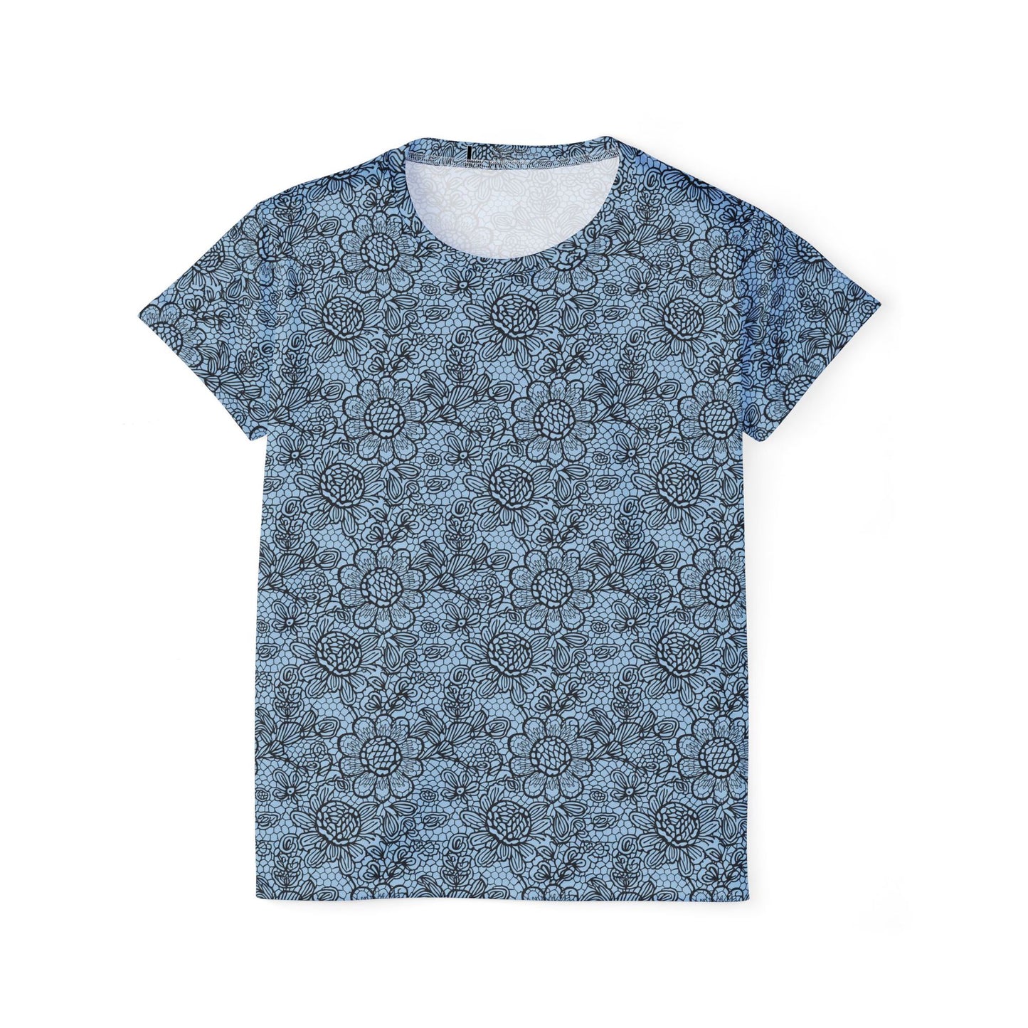 Women Poly T-Shirt with Lace Print 31