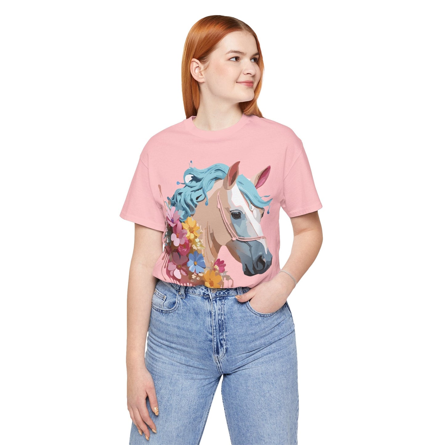 Horse Graphic Unisex 100 Cotton Vintage Animal Art T-Shirt 17