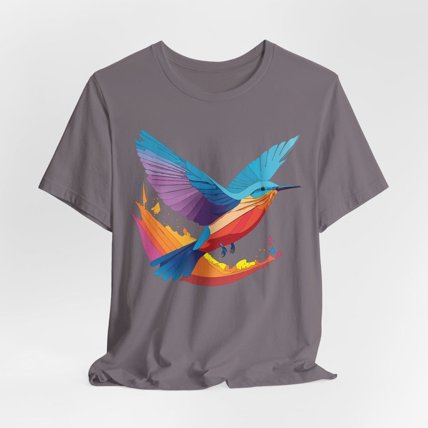 Unisex Animal Shirt Art Design Tee With Wild Animals Print Soft Comfortable Short Sleeve Tee