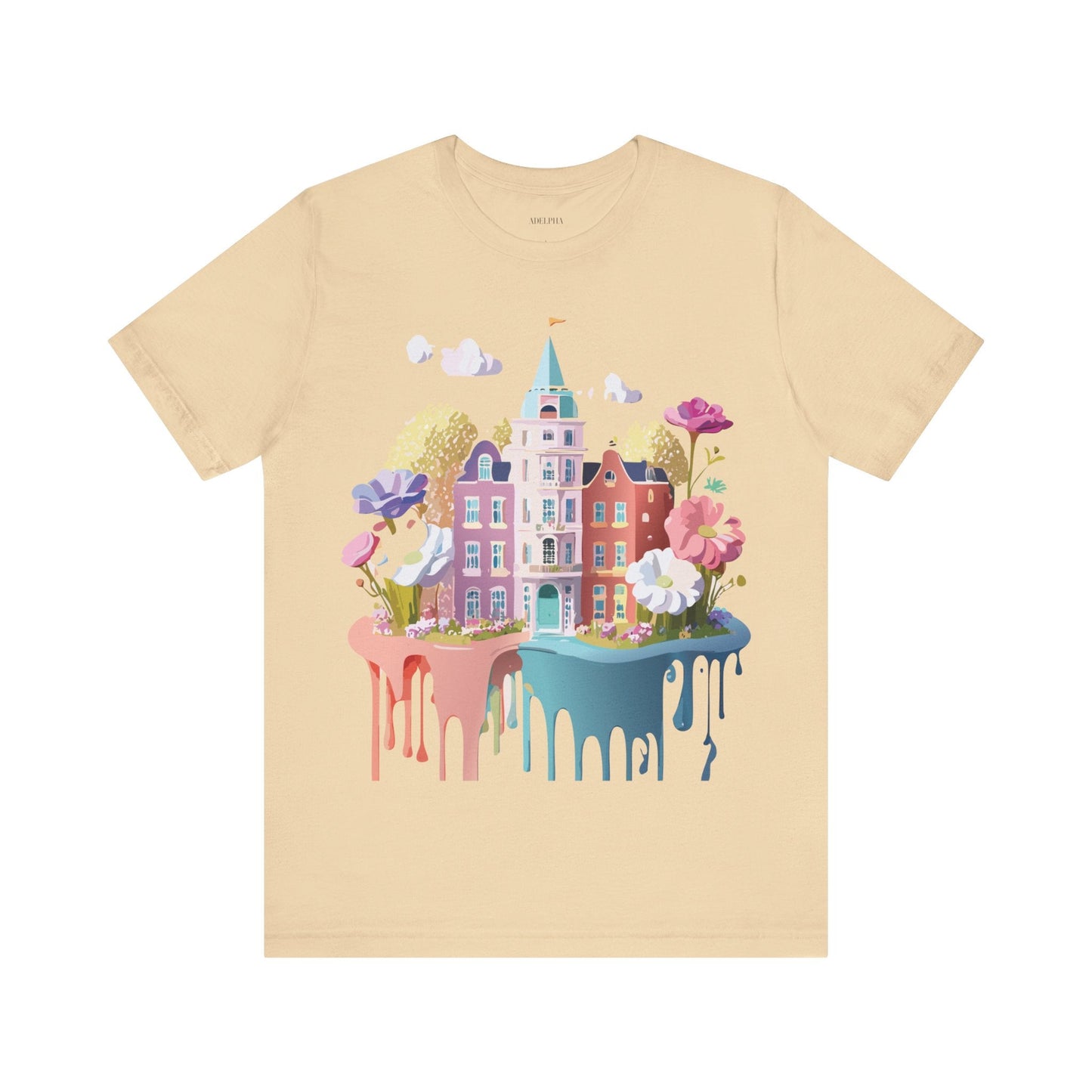 Amsterdam Tourist Shirt Graphic Tee Unisex Vintage Inspired Art Design by Adelpha Short Sleeve