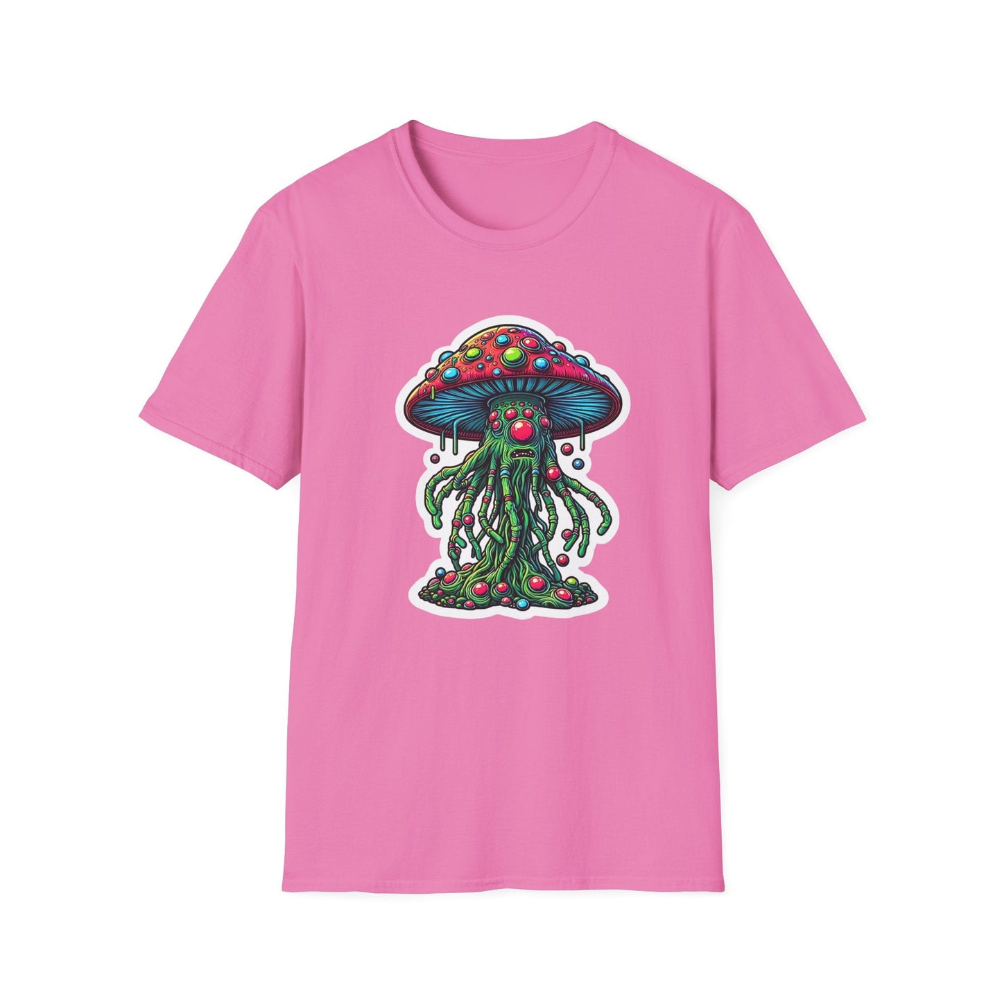 Mashroom Tee Shirt Unisex Funny Mashroom Shirt With Fungus Art Design Gildan Softstyle 64000