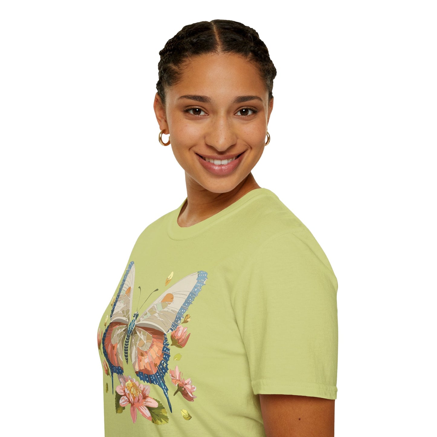 Butterfly Shirt Unisex Softstyle T Shirt Gildan 64000 100 Cotton Monarch Butterfly Gift